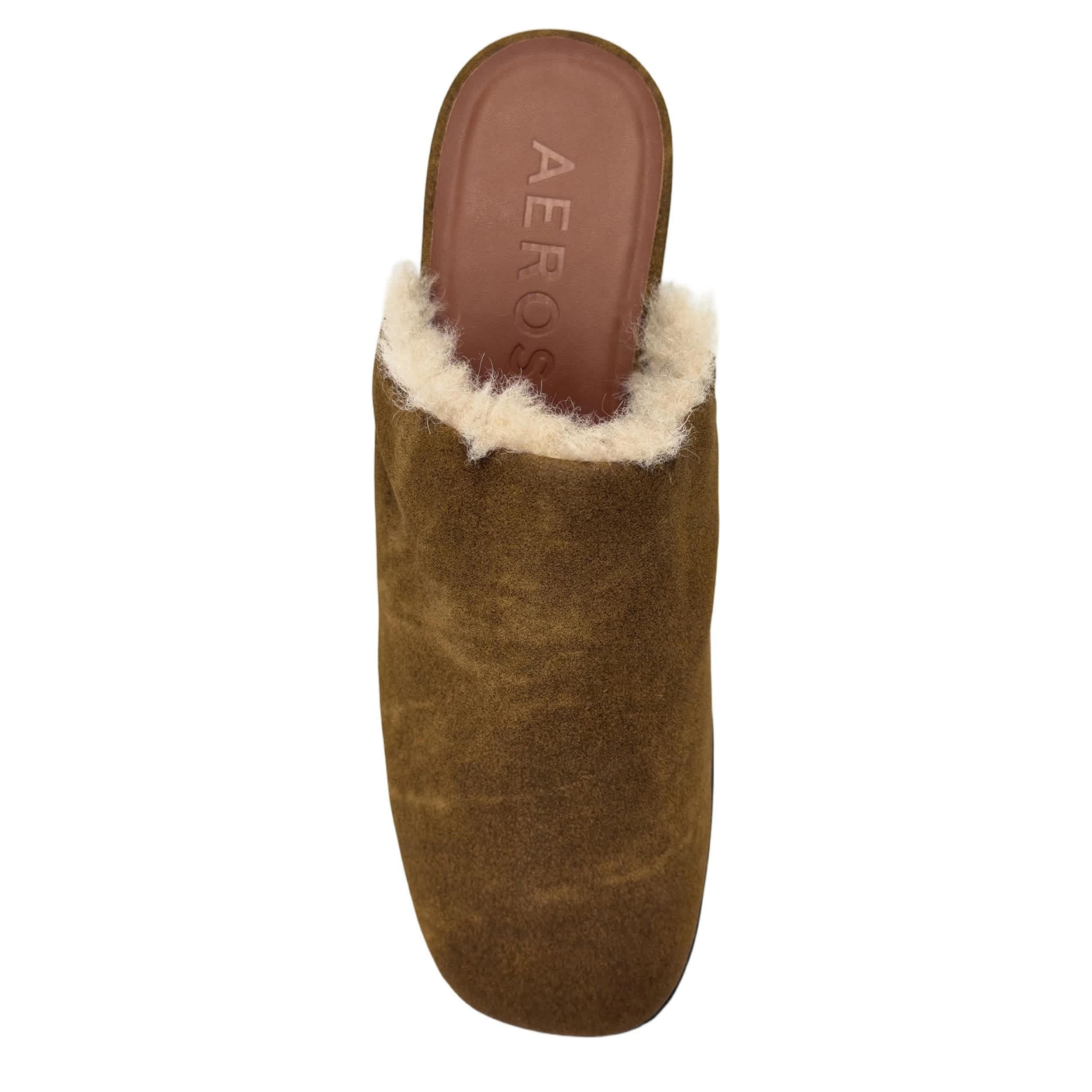 AEROSOLES-WOMENS CHATA CLOG-CHESTNUT & 