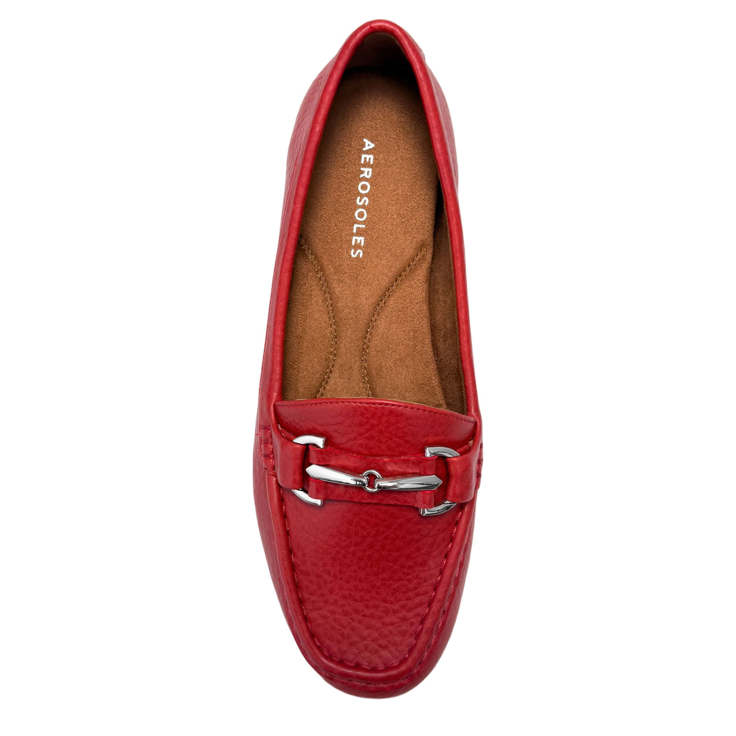 AEROSOLES-WOMENS DAY-DRIVE LOAFER-RED & 