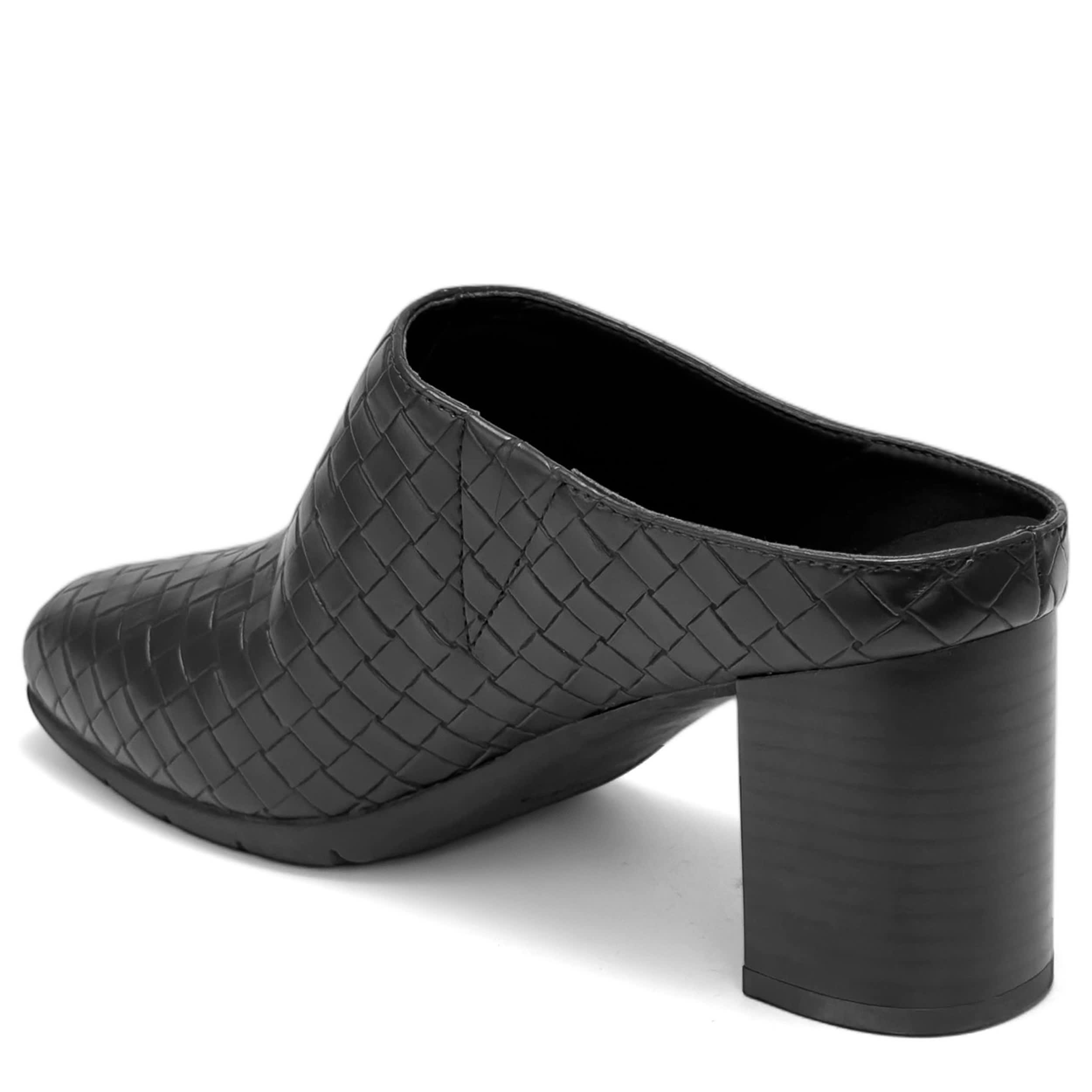 AEROSOLES-WOMENS MADDY CLOG-BLACK & 
