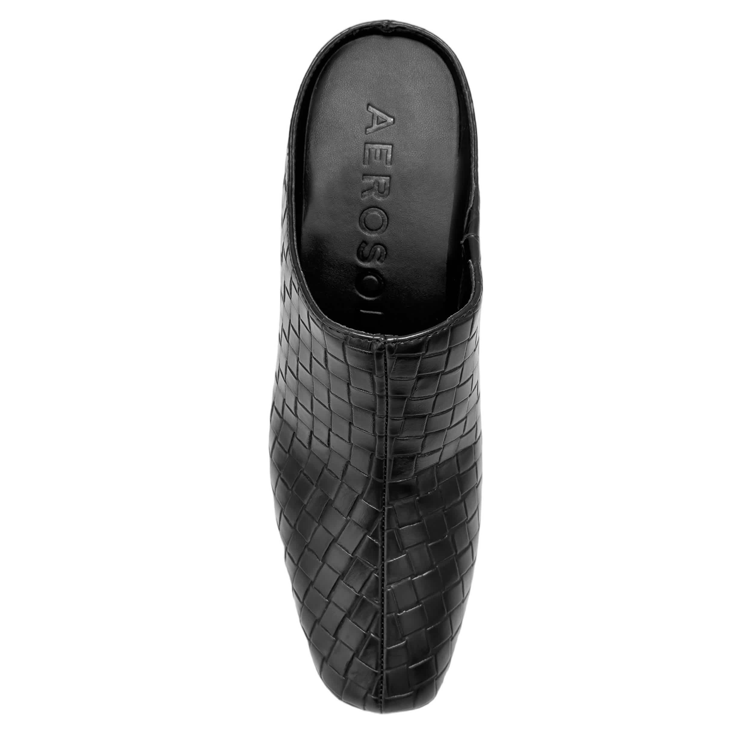 AEROSOLES-WOMENS MADDY CLOG-BLACK & 