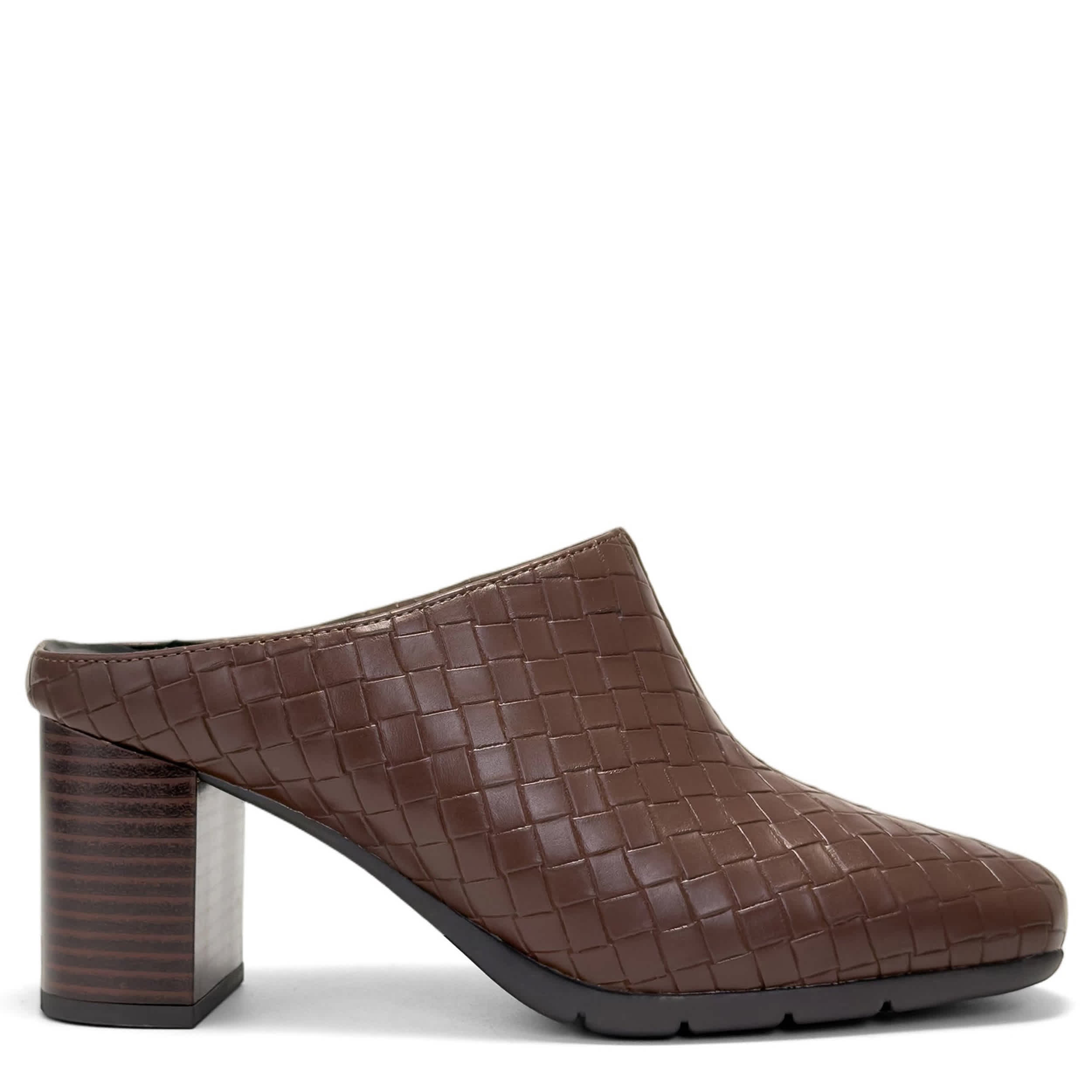AEROSOLES-WOMENS MADDY CLOG-BROWN & 