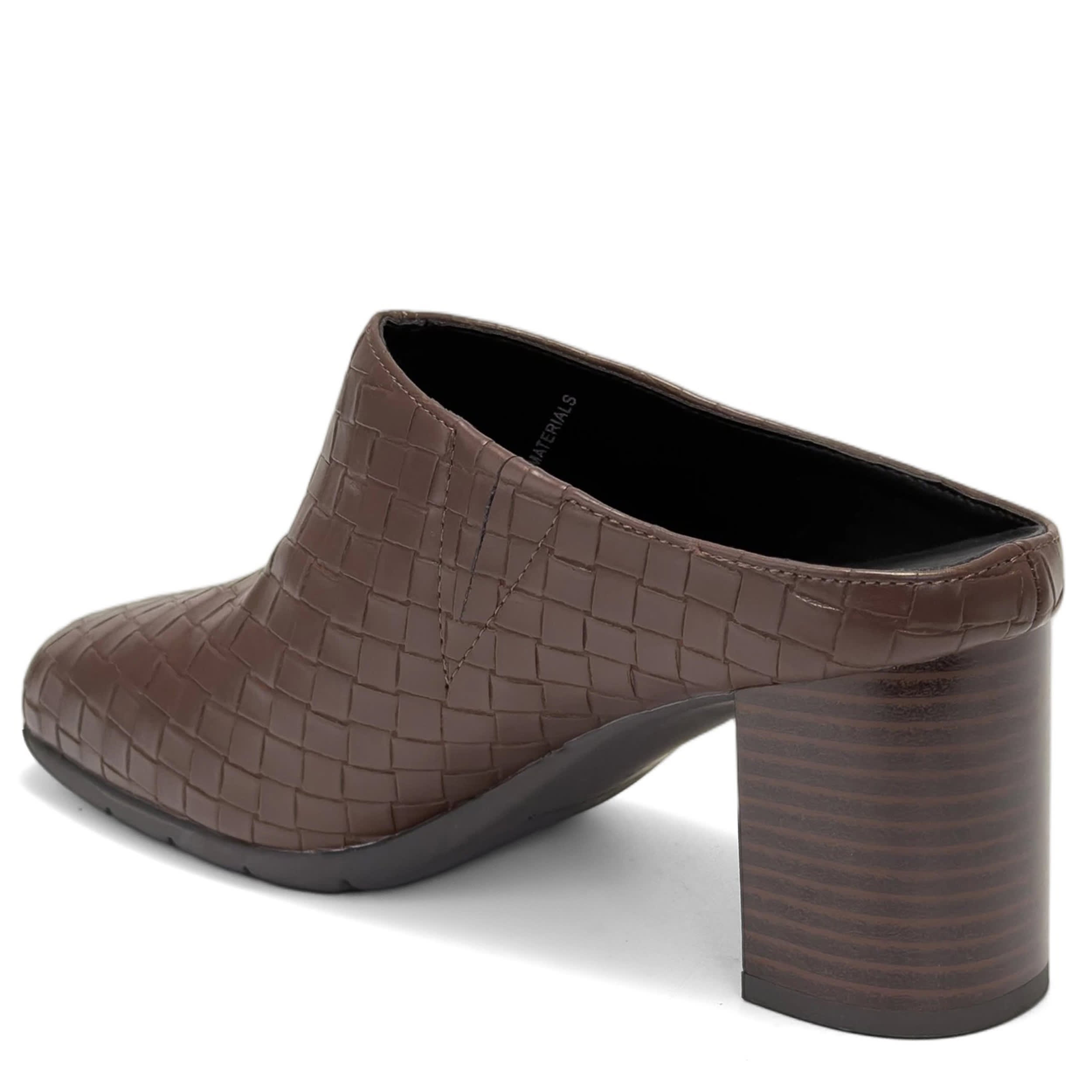 AEROSOLES-WOMENS MADDY CLOG-BROWN & 