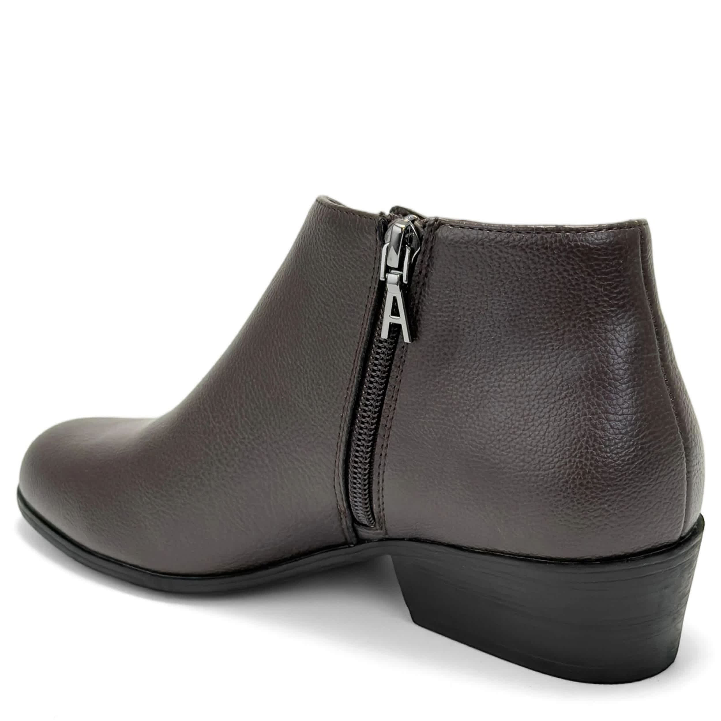 AEROSOLES-WOMENS CAYU ANKLE BOOTIE-BROWN & 