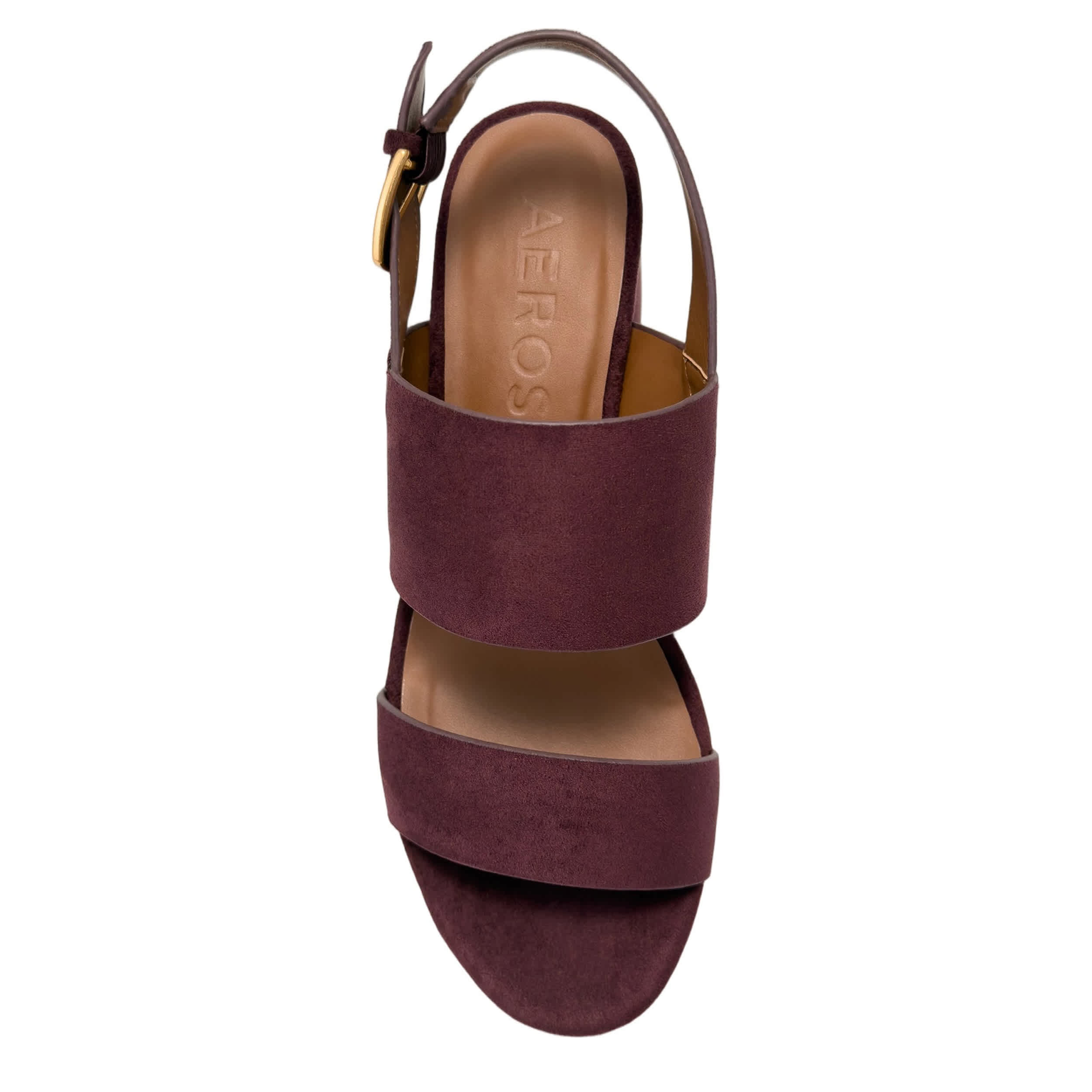 AEROSOLES-WOMENS CAMILLA SANDAL-CORDOVAN & 