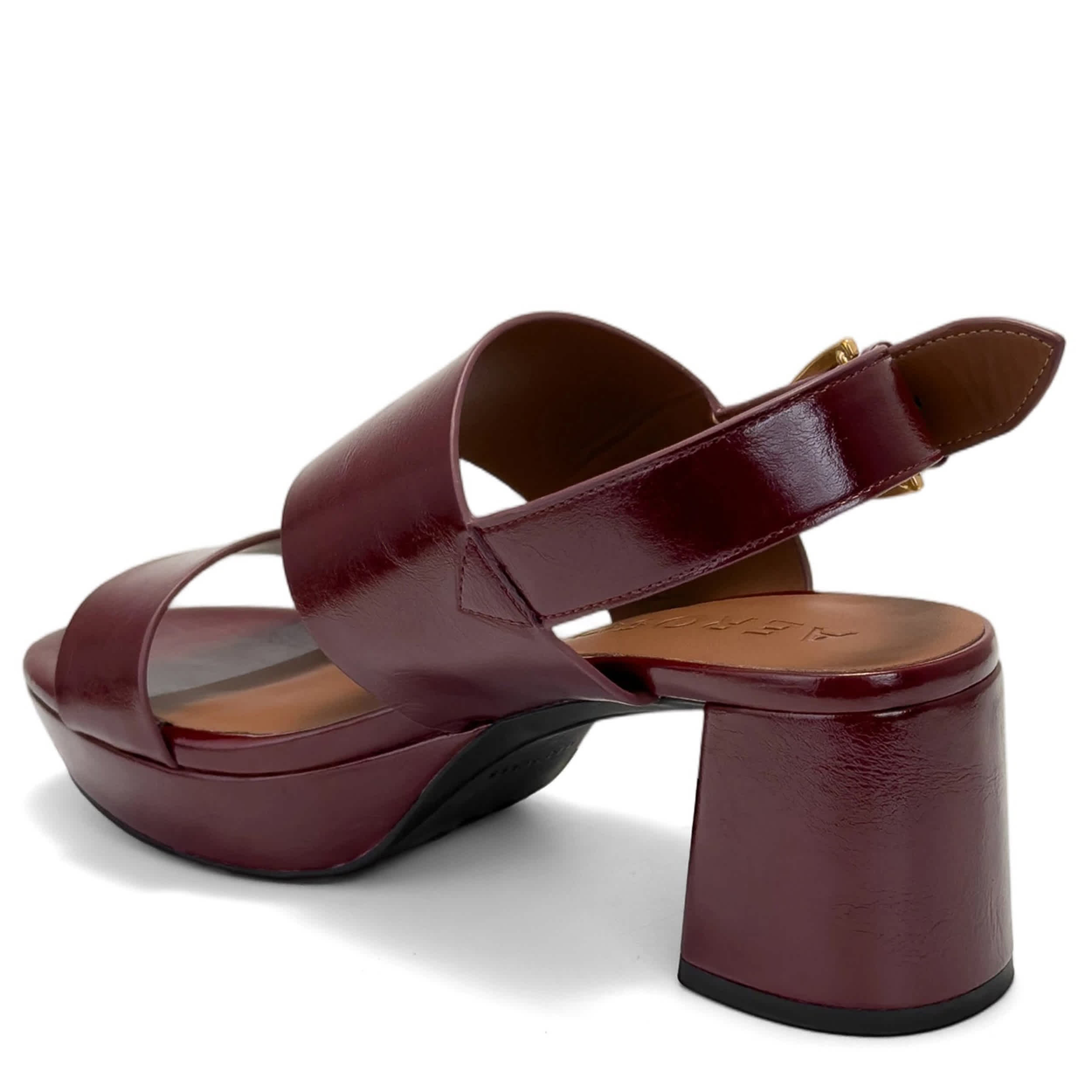AEROSOLES-WOMENS CAMILLA SANDAL-BURGUNDY & 