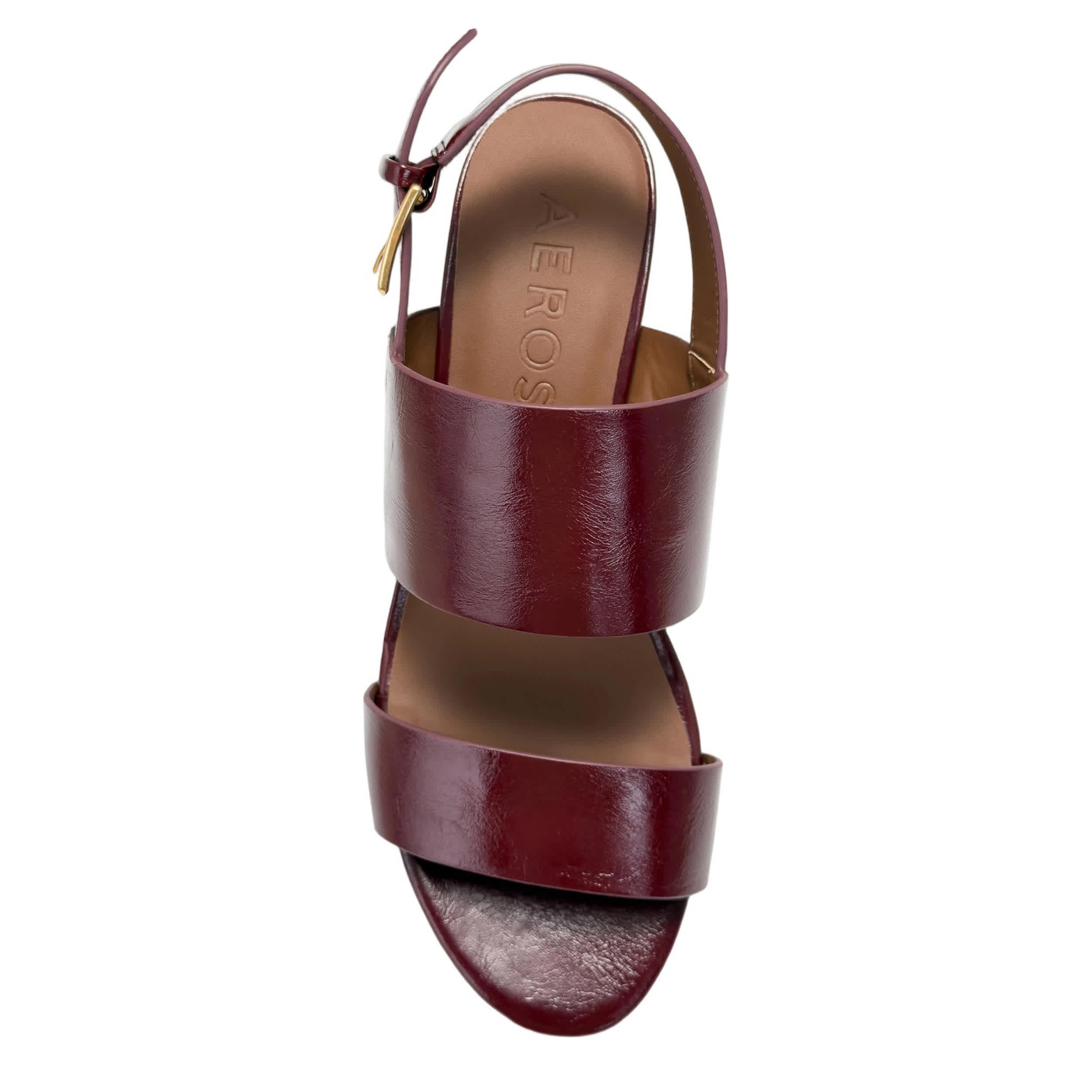 AEROSOLES-WOMENS CAMILLA SANDAL-BURGUNDY & 