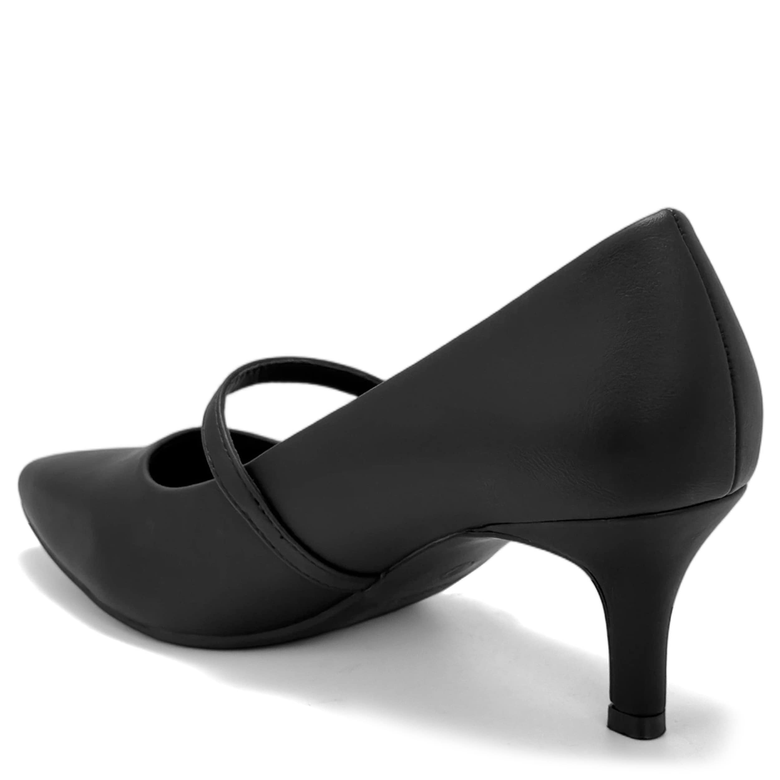 AEROSOLES-WOMENS LUNA PUMP-BLACK & 