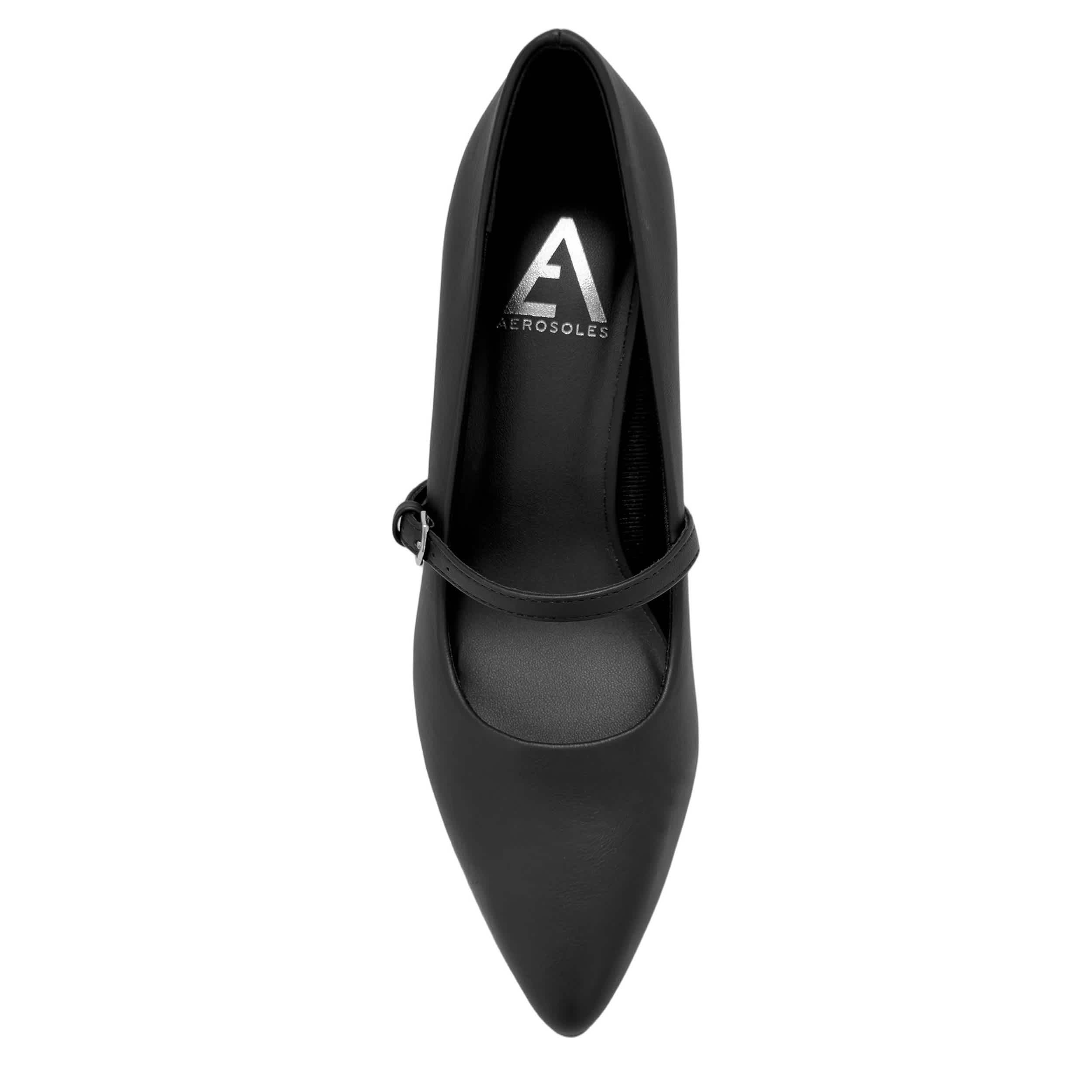 AEROSOLES-WOMENS LUNA PUMP-BLACK & 