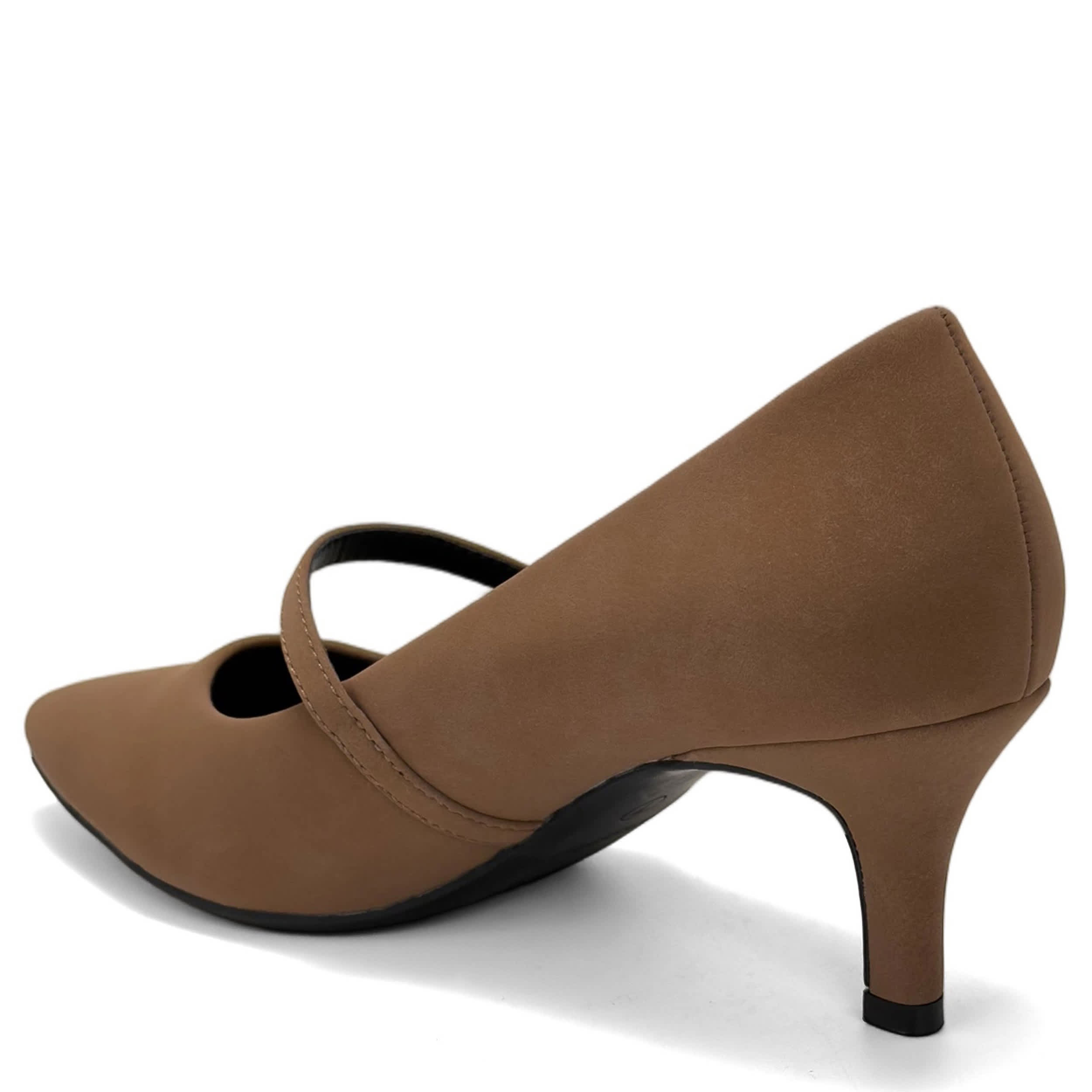 AEROSOLES-WOMENS LUNA PUMP-DARK TAN & 