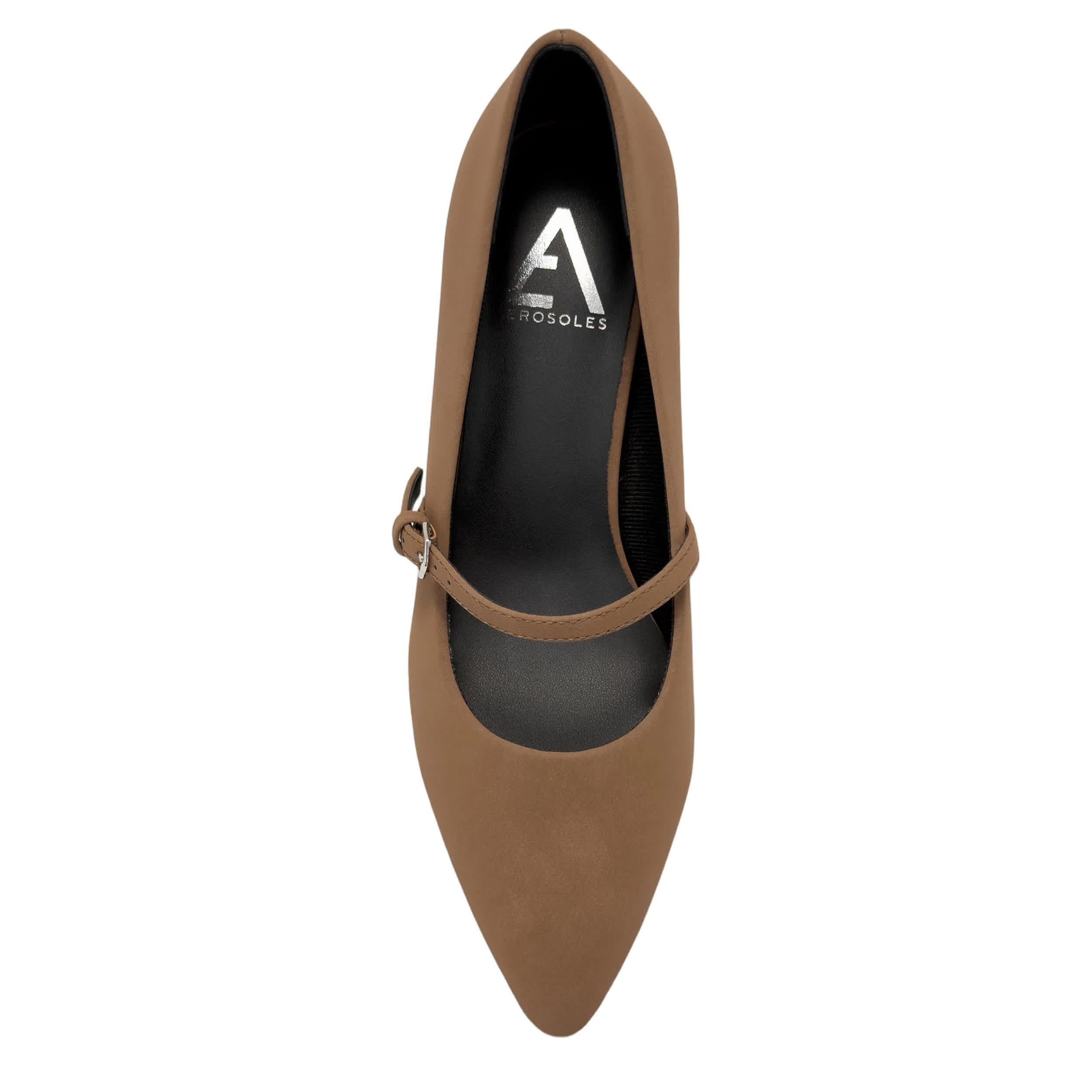 AEROSOLES-WOMENS LUNA PUMP-DARK TAN & 