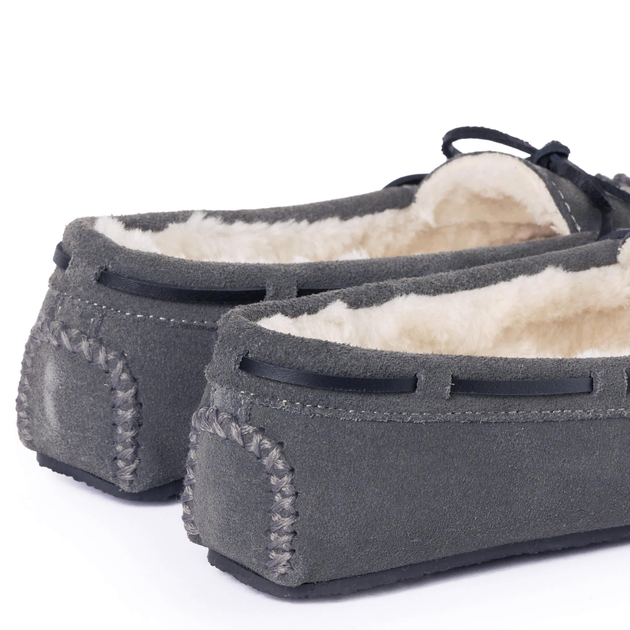 MINNETONKA-WOMENS CALLY SLIPPER-GREY & 
