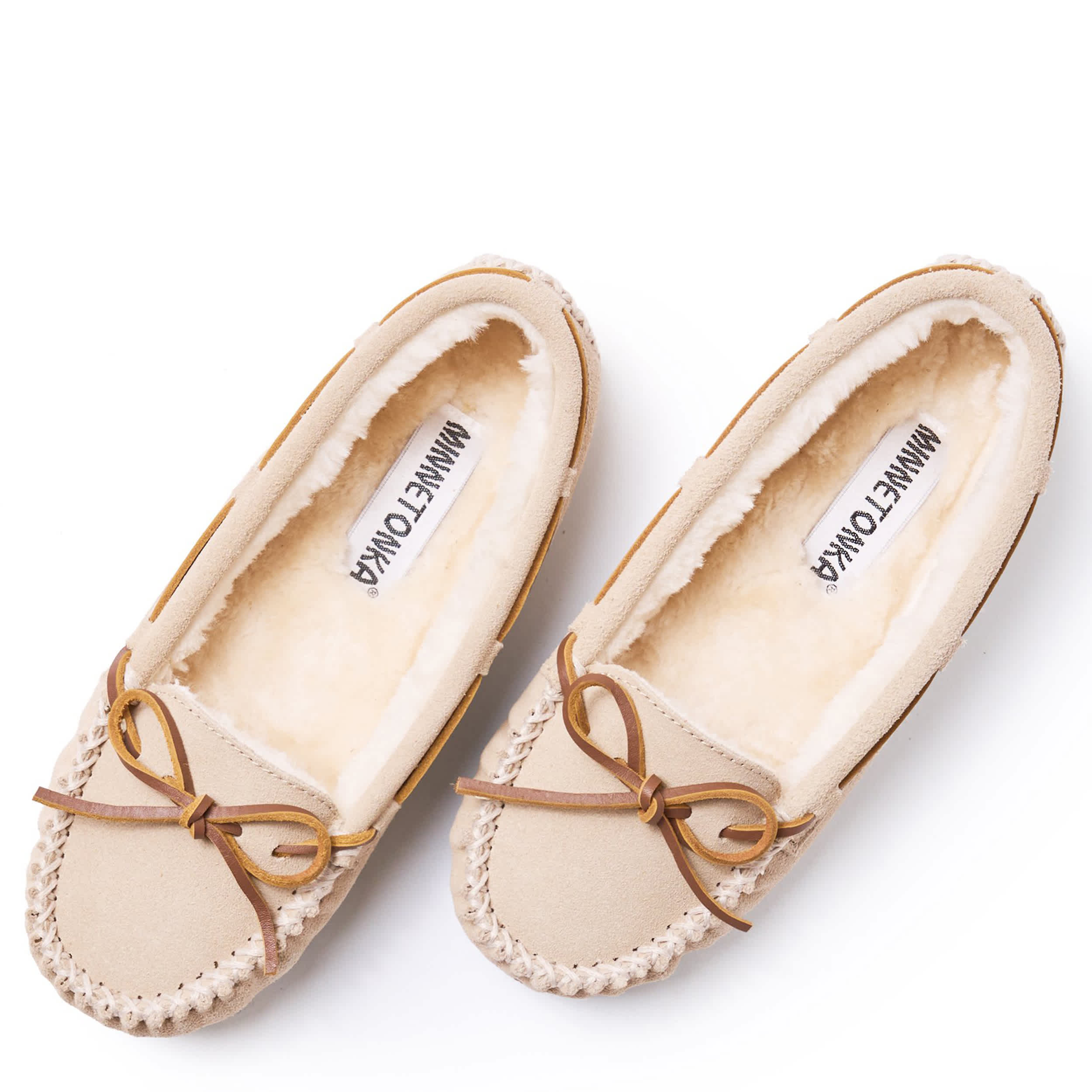 MINNETONKA-WOMENS CALLY SLIPPER-STONE & 