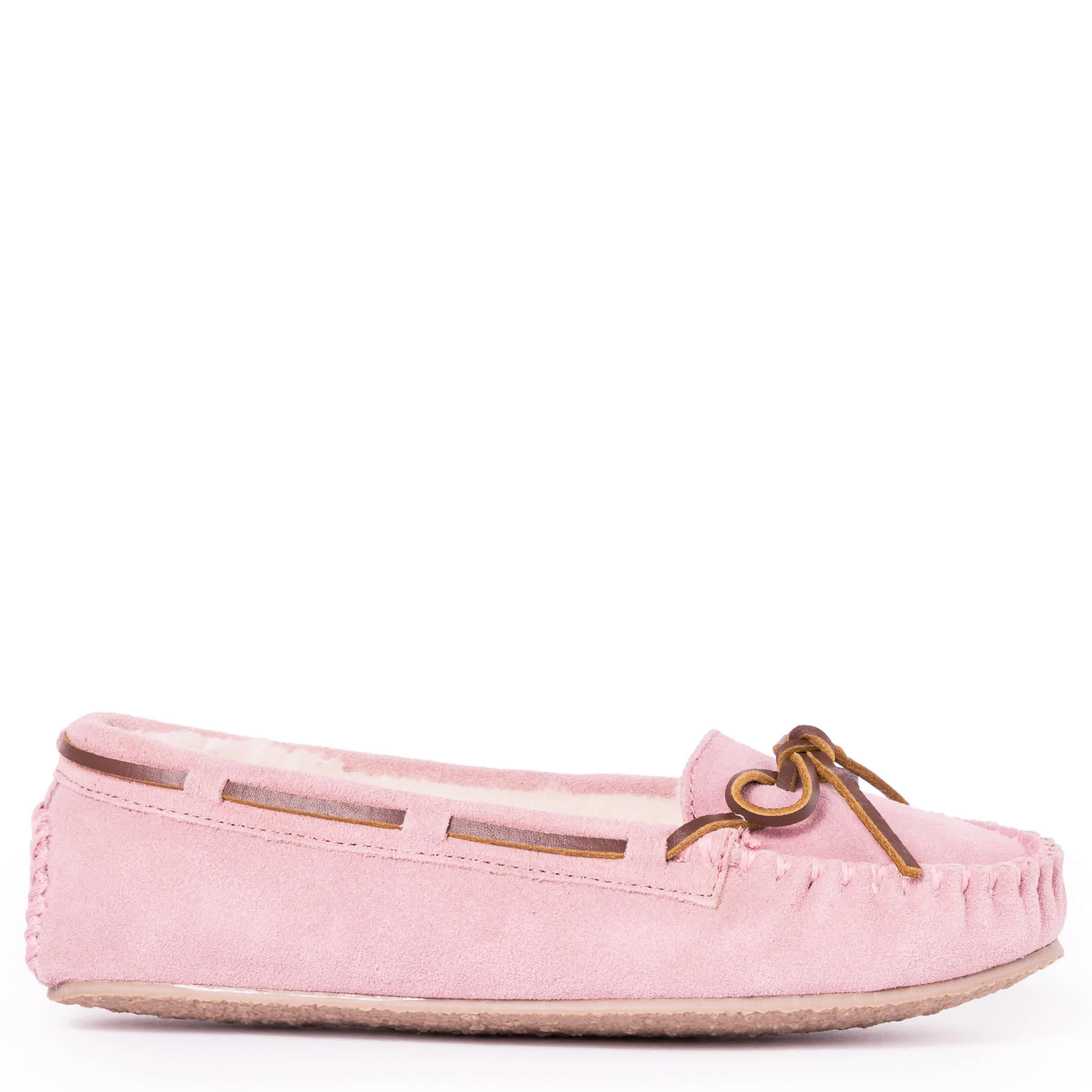 MINNETONKA-WOMENS CALLY SLIPPER-BLUSH & 