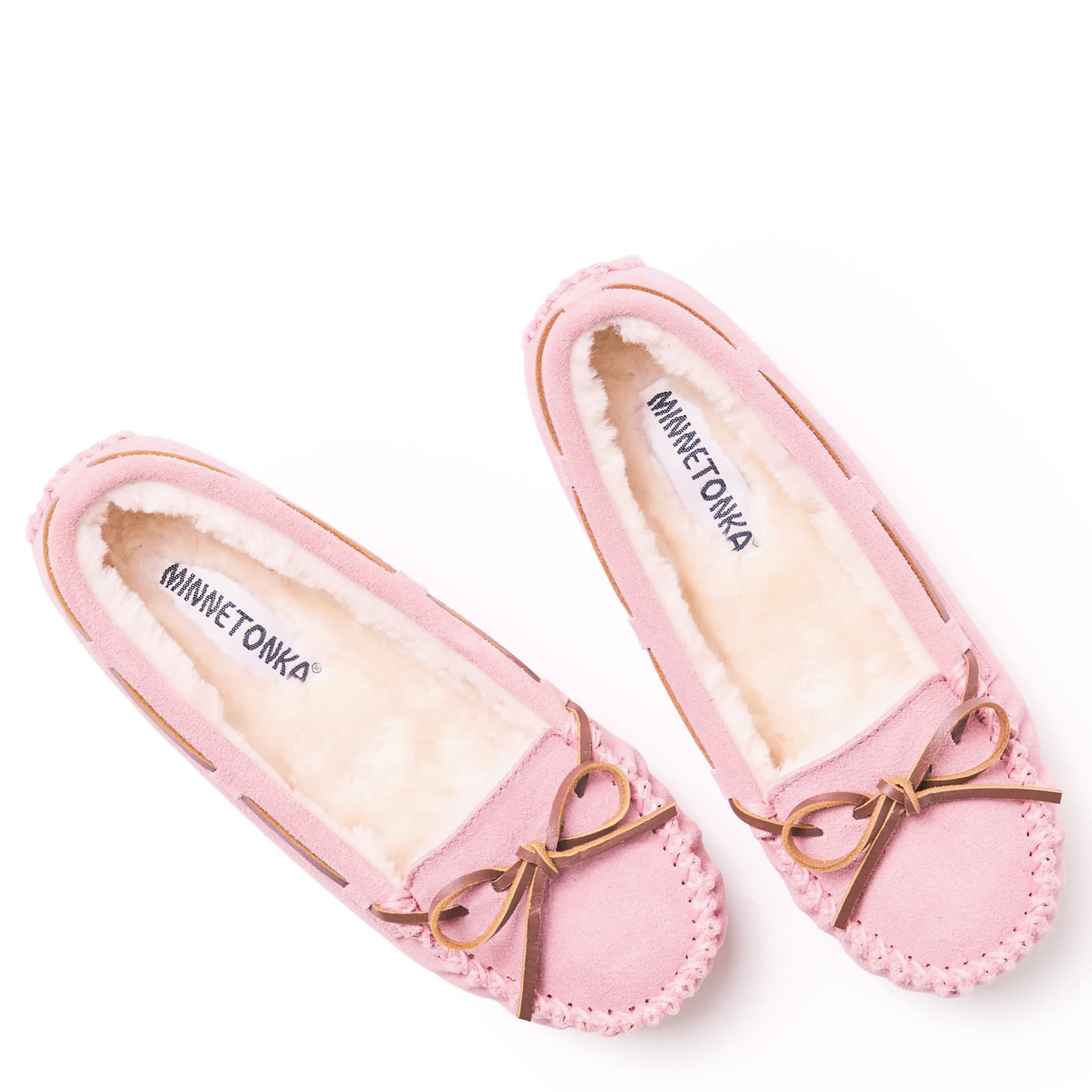 MINNETONKA-WOMENS CALLY SLIPPER-BLUSH & 