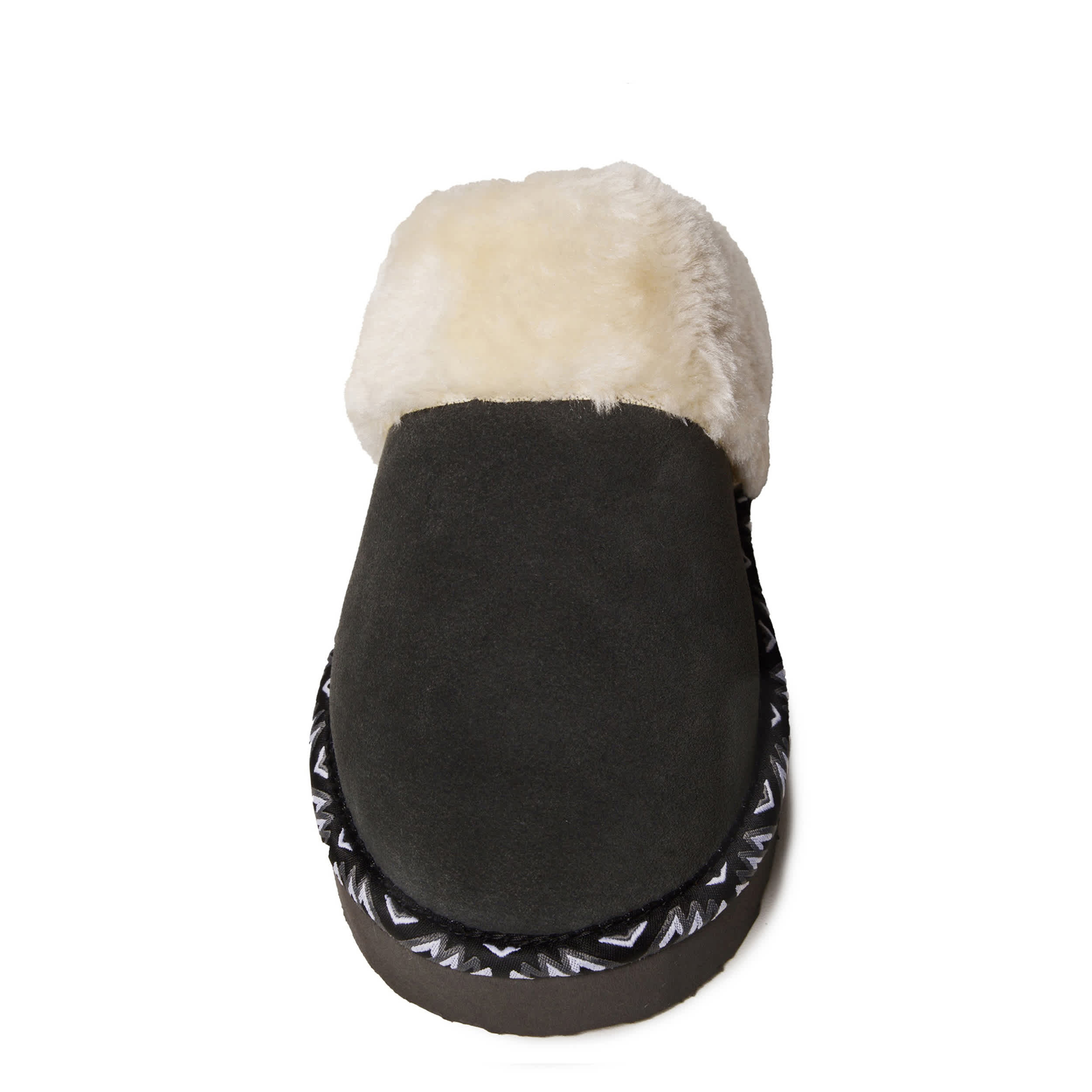 MINNETONKA-WOMENS CERISE SLIPPER-DARK GREY & 