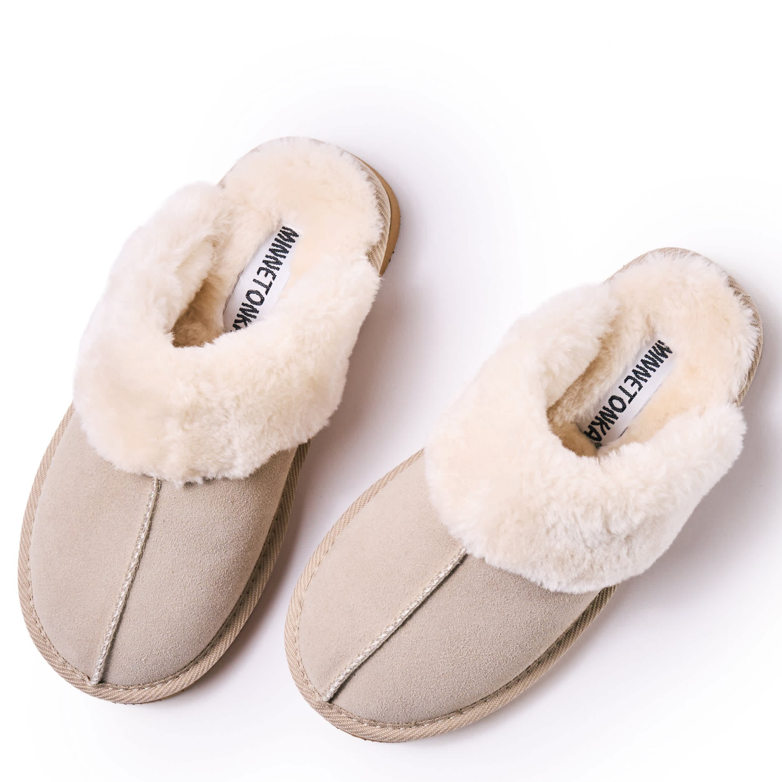 MINNETONKA-WOMENS CHESNEY SLIPPER-STONE & 