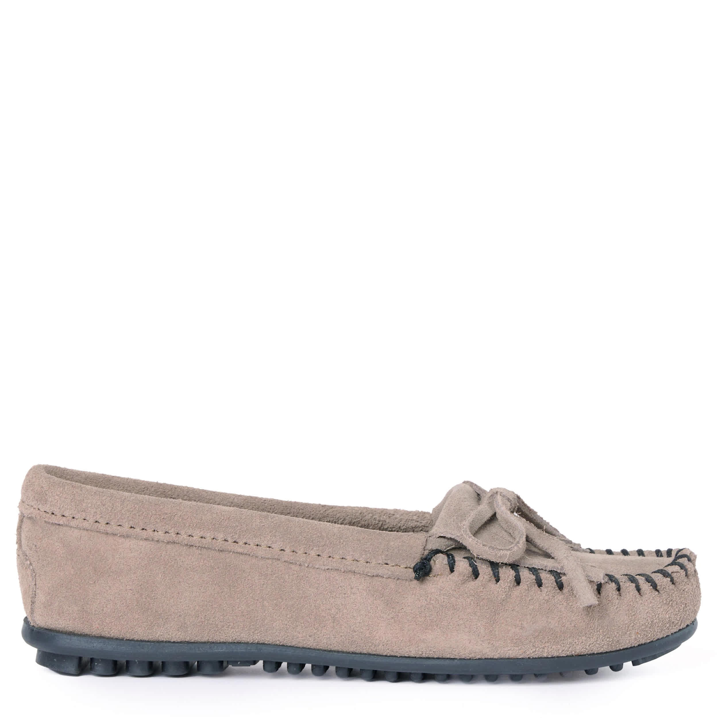 MINNETONKA-WOMENS KILTY LOAFER-GREY & 