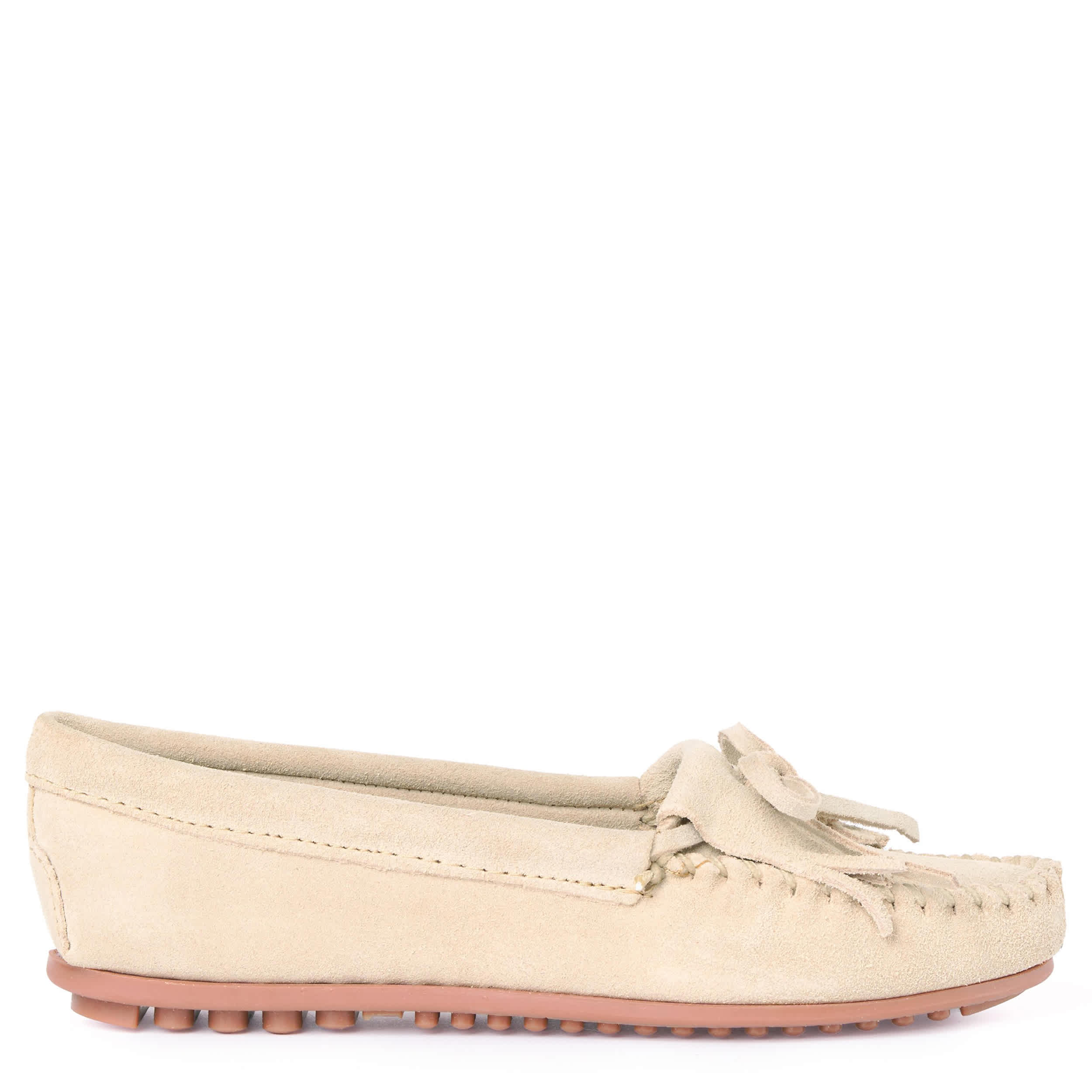 MINNETONKA-WOMENS KILTY LOAFER-STONE & 