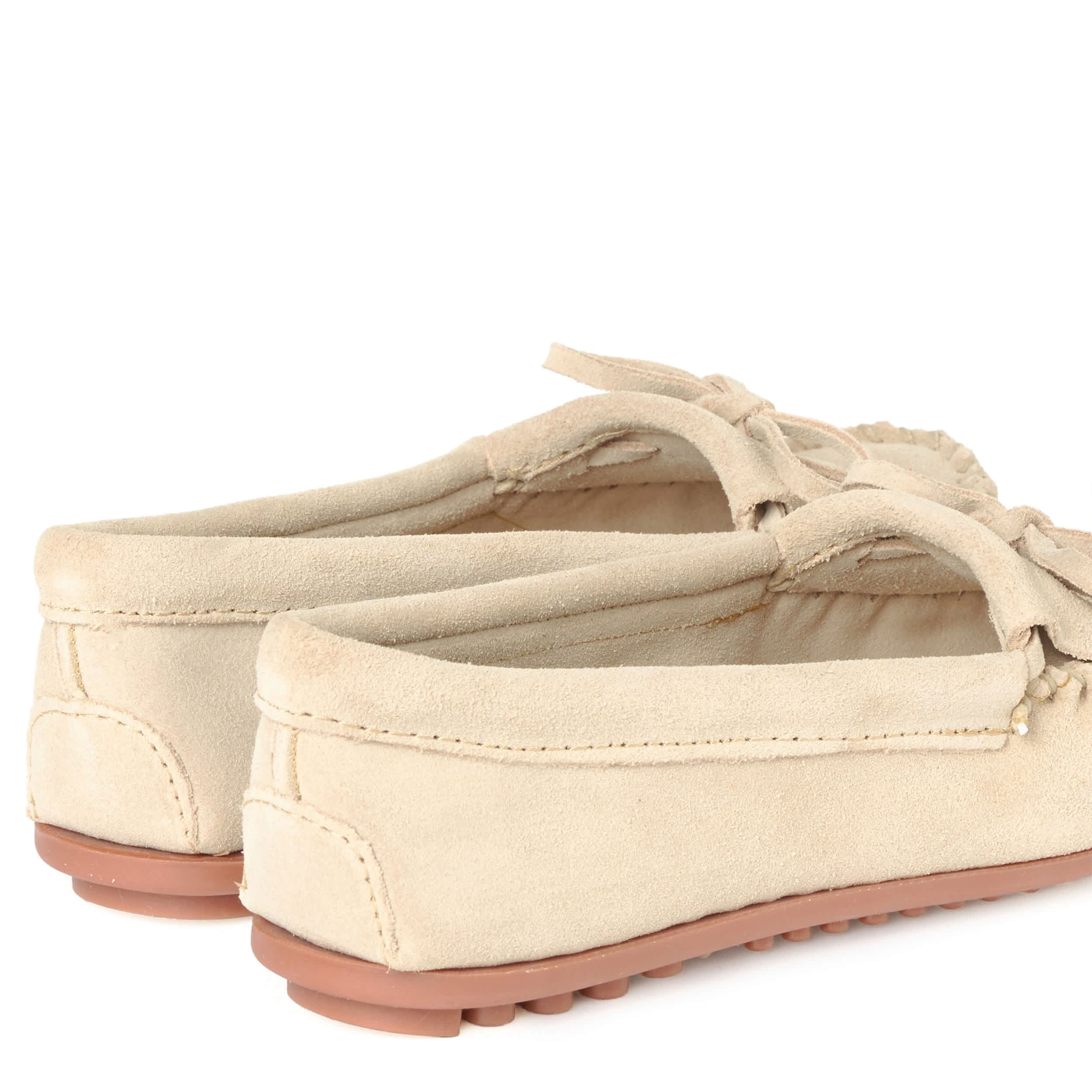 MINNETONKA-WOMENS KILTY LOAFER-STONE & 