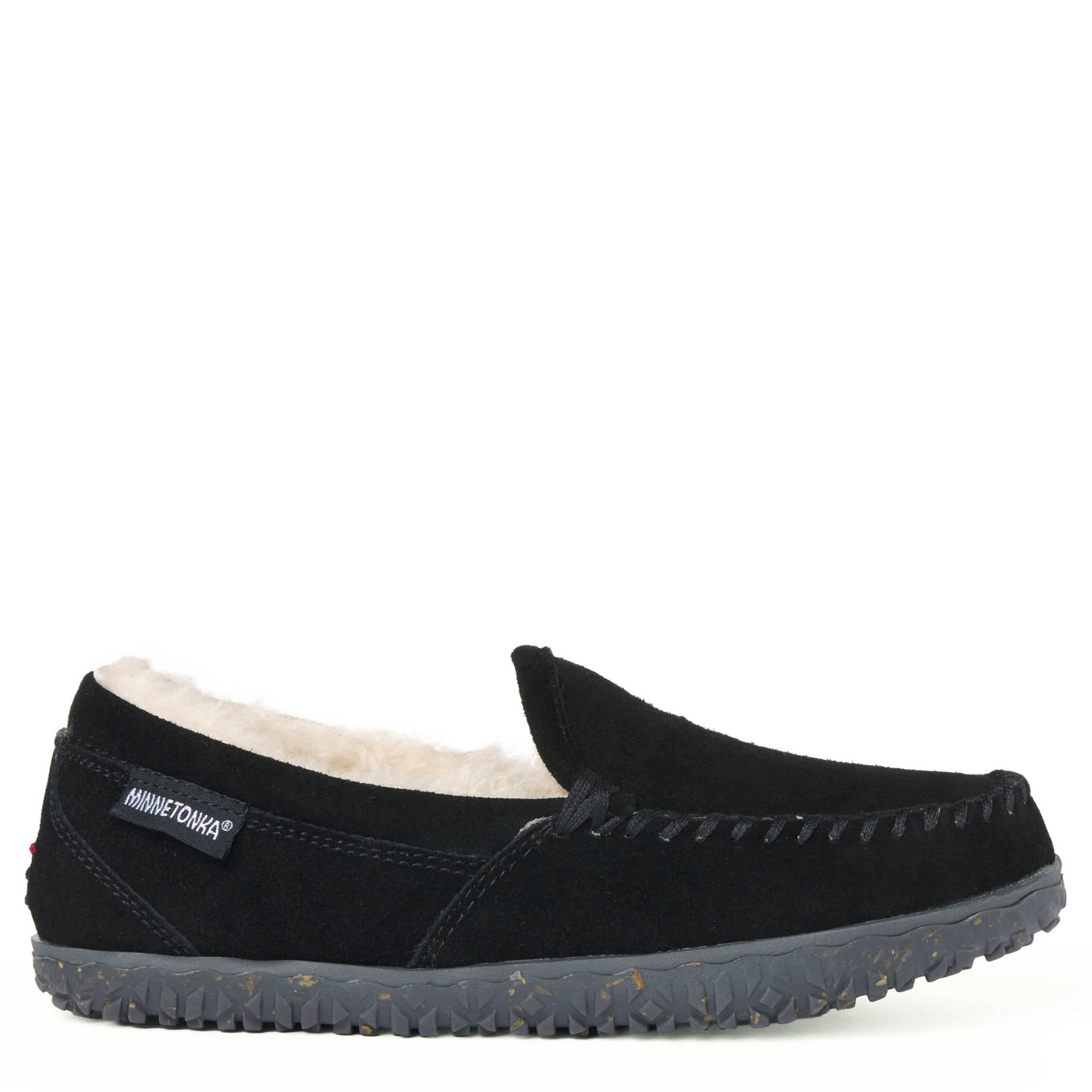 MINNETONKA-WOMENS TEMPE SLIPPER-BLACK & 