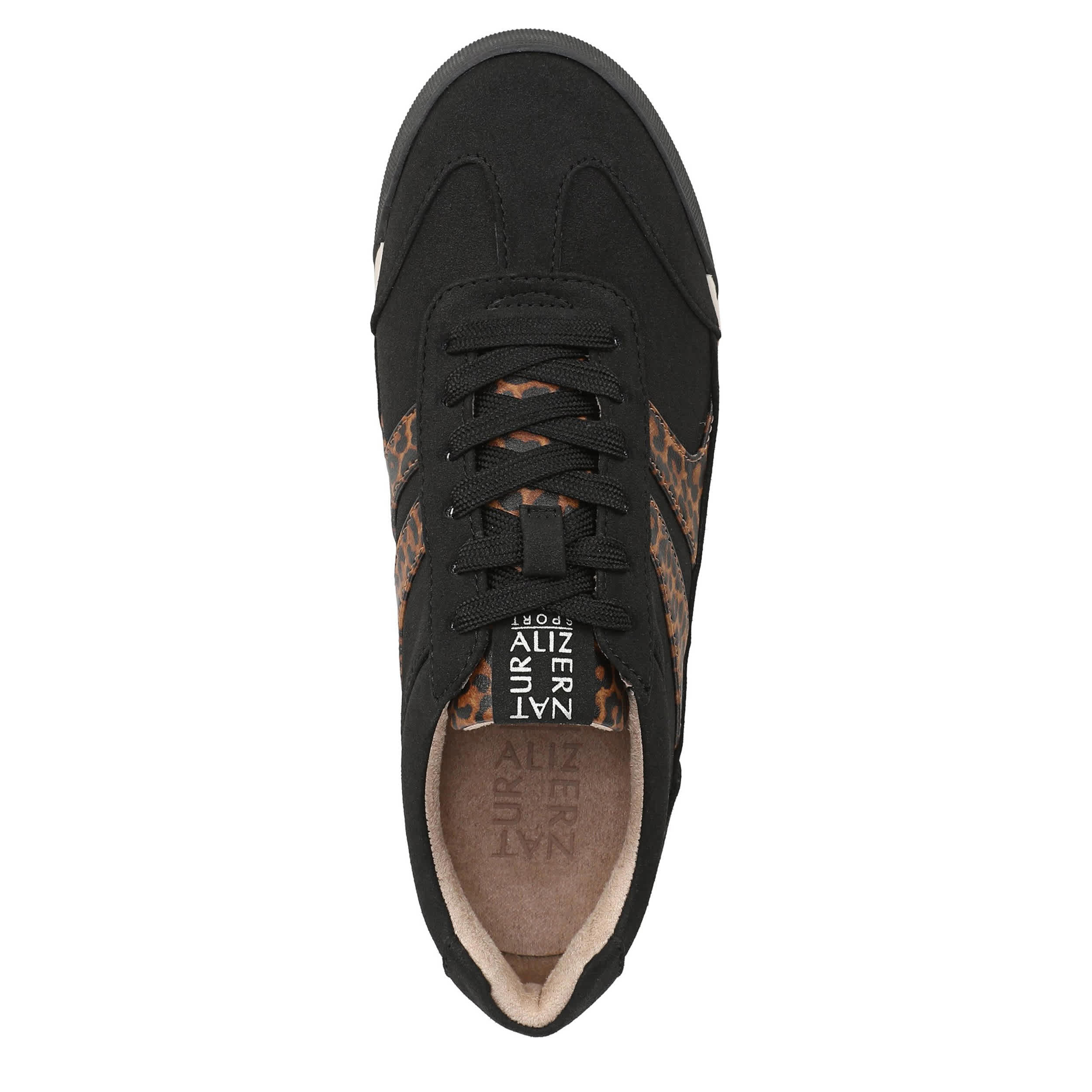 NATURALIZER-WOMENS GARNET SNEAKER-BLACK & 