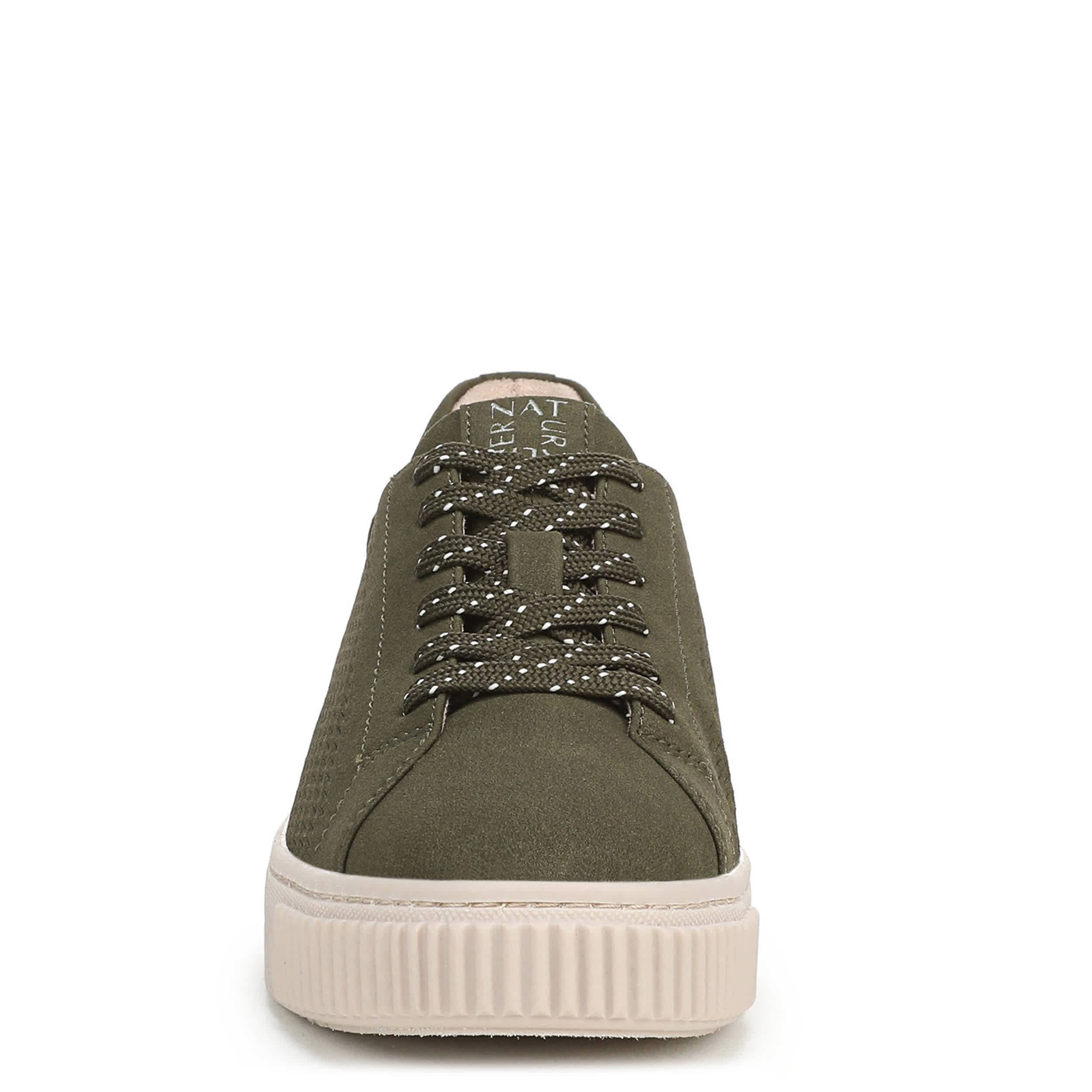 NATURALIZER-WOMENS TURNER LACE SNEAKER-DARK GREEN & 