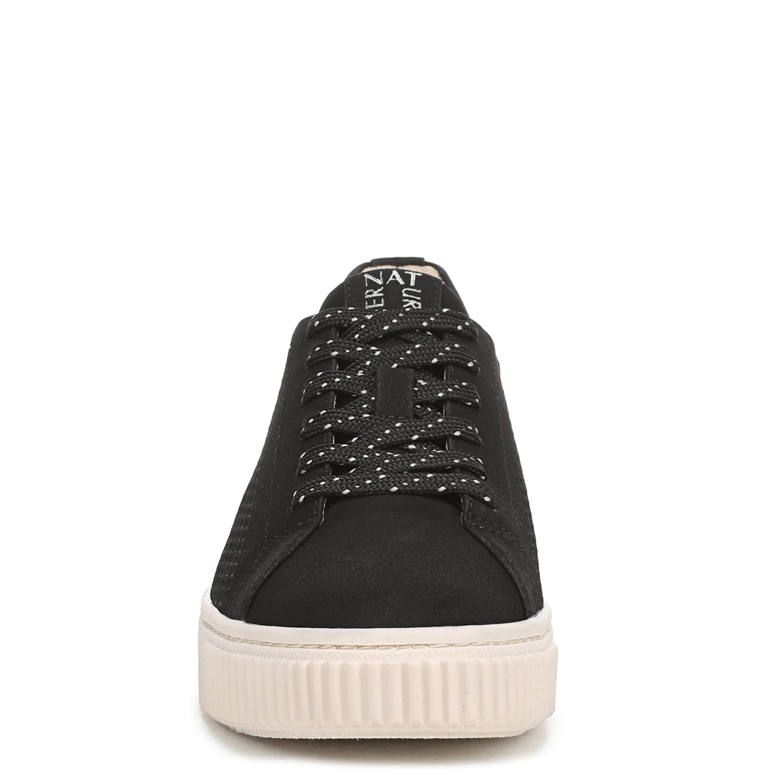 NATURALIZER-WOMENS TURNER LACE SNEAKER-BLACK & 