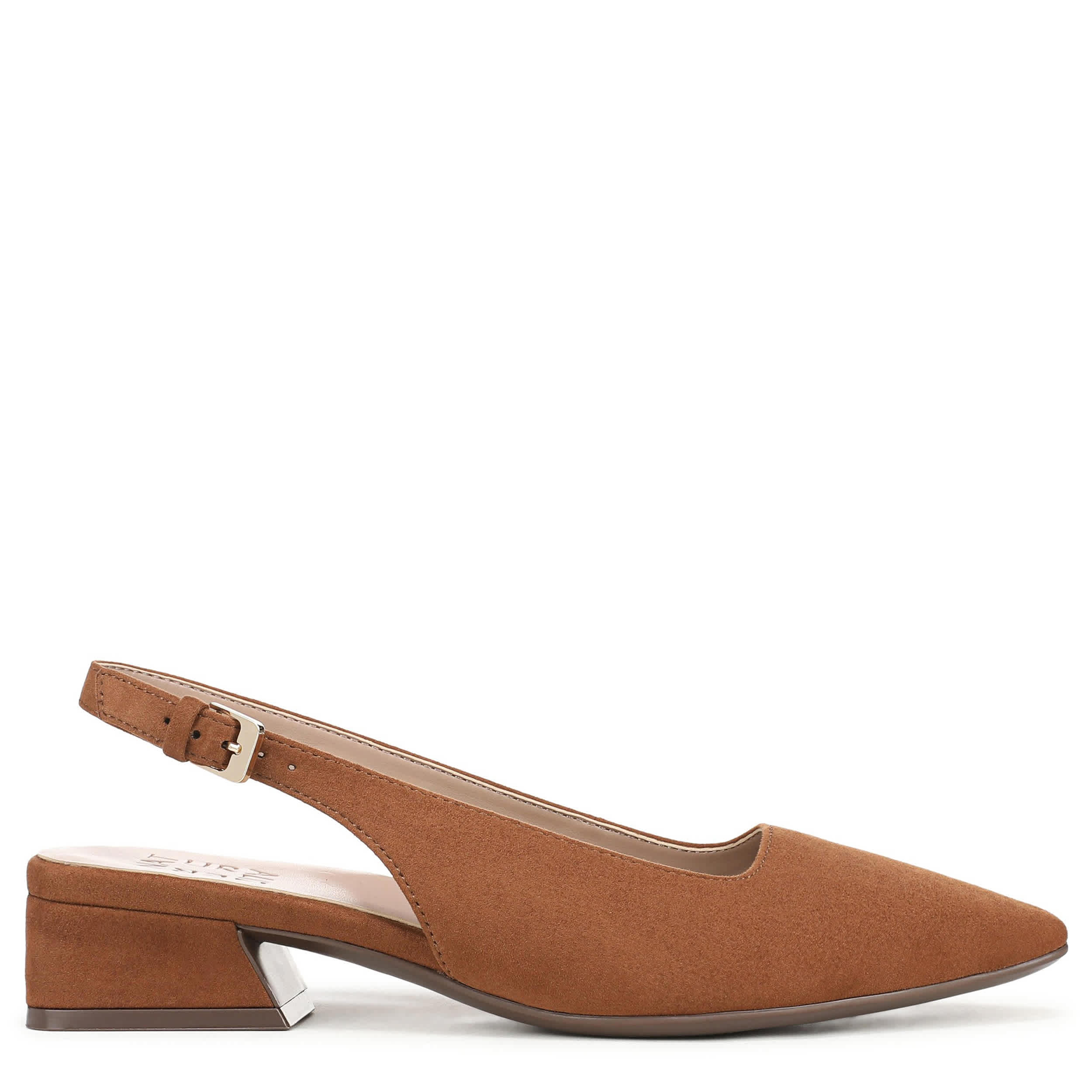 NATURALIZER-WOMENS GINGER FLAT-CHESTNUT & 