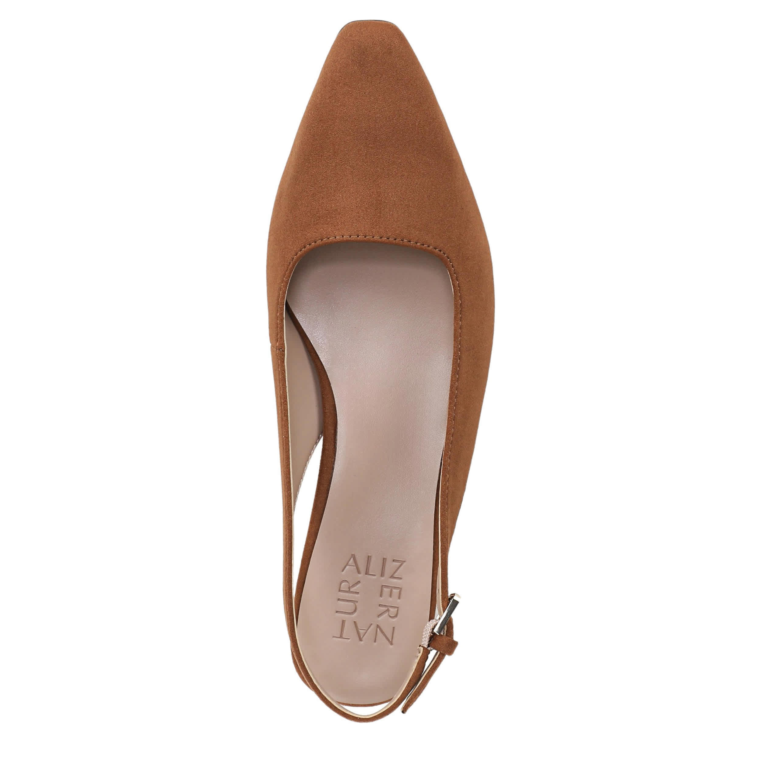 NATURALIZER-WOMENS GINGER FLAT-CHESTNUT & 