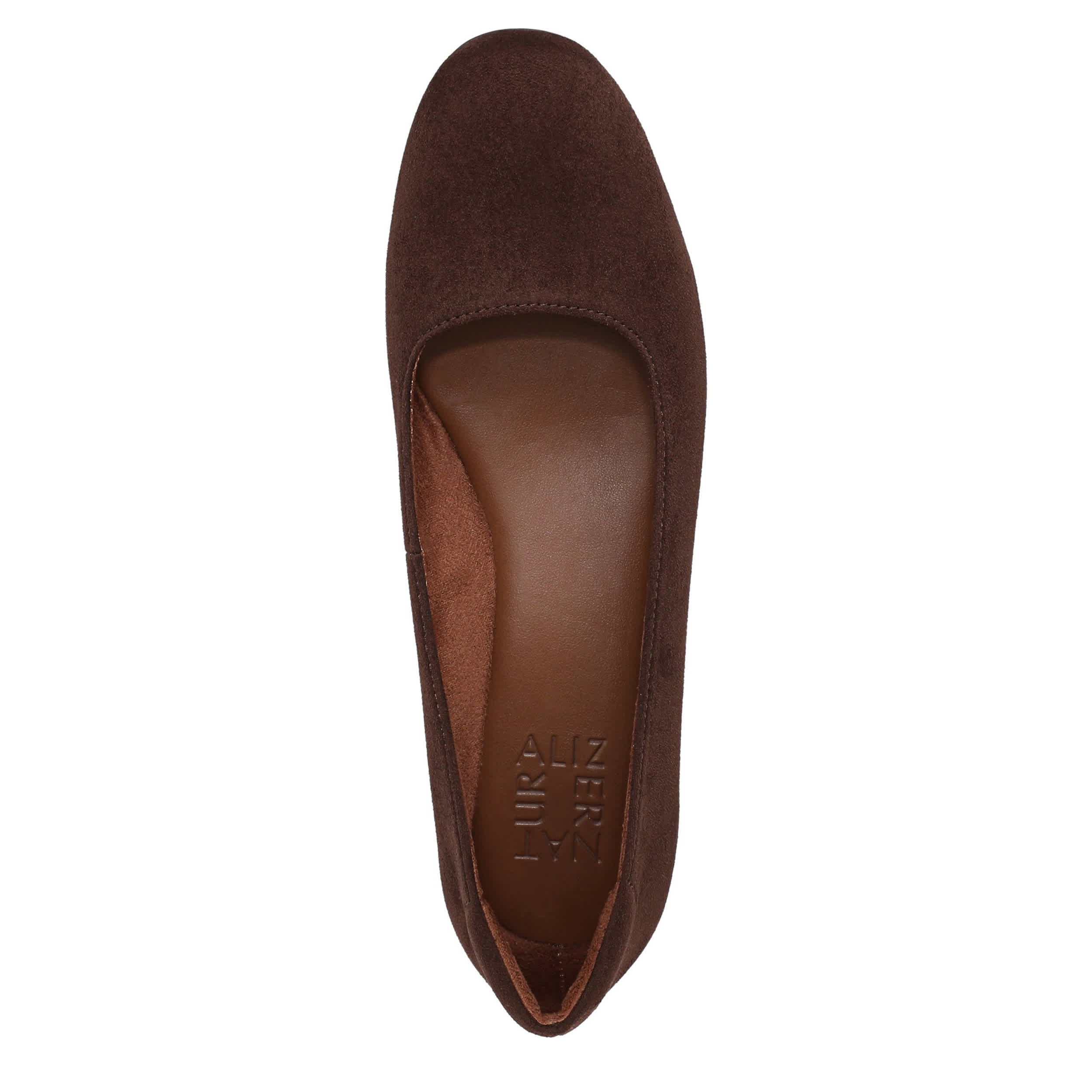 NATURALIZER-WOMENS KARI FLAT-CHOCOLATE & 