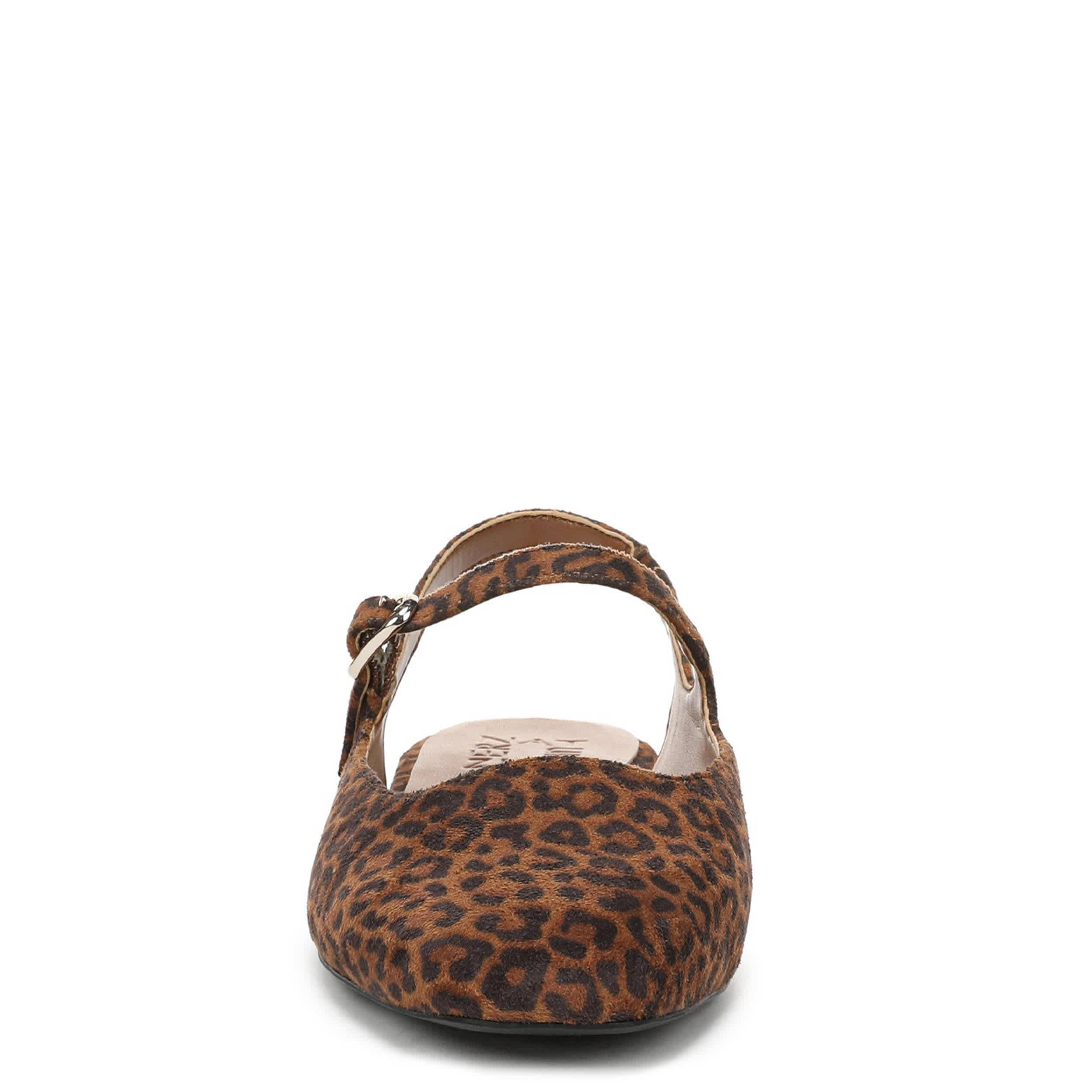 NATURALIZER-WOMENS ANIKKA FLAT-BROWN & LEOPARD