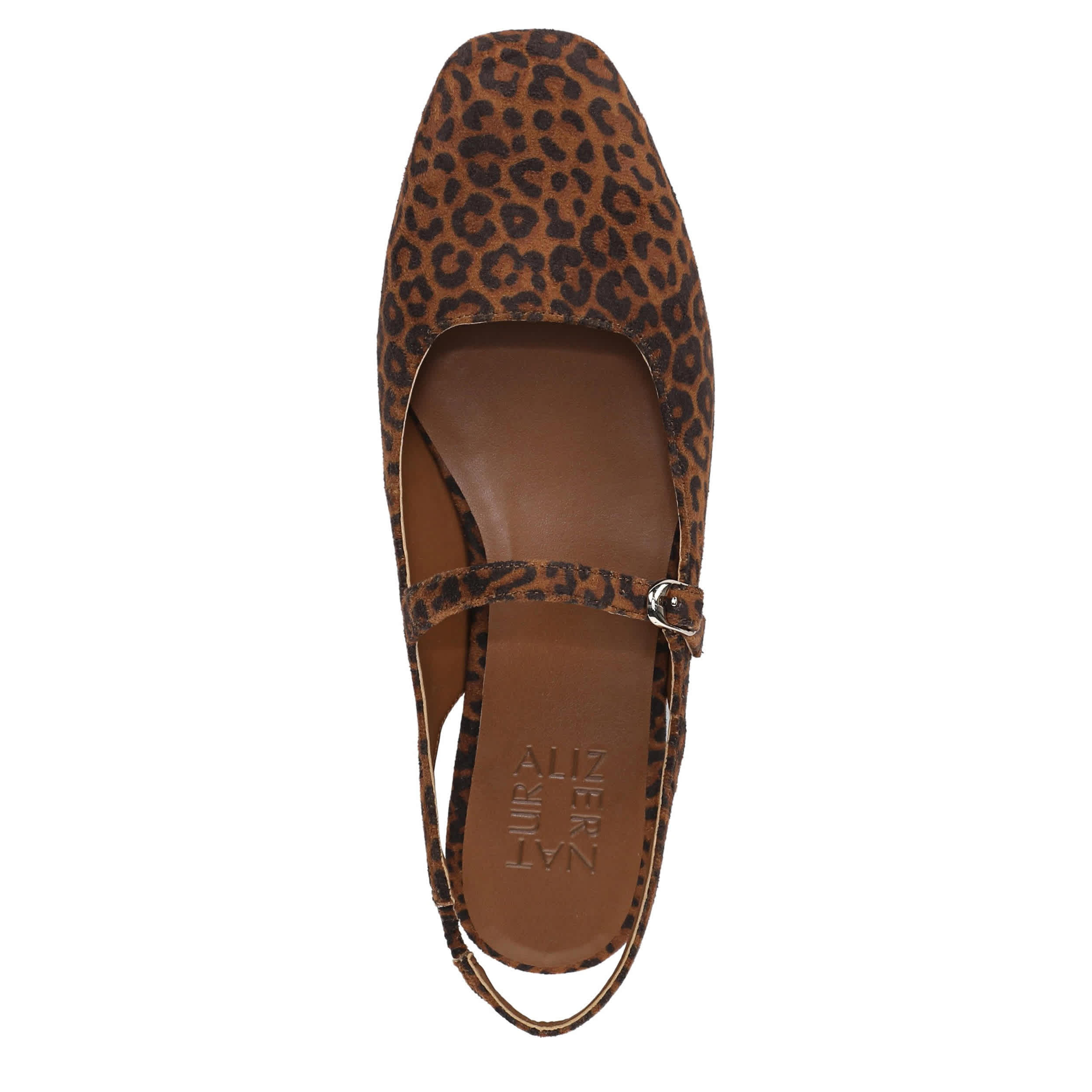 NATURALIZER-WOMENS ANIKKA FLAT-BROWN & LEOPARD