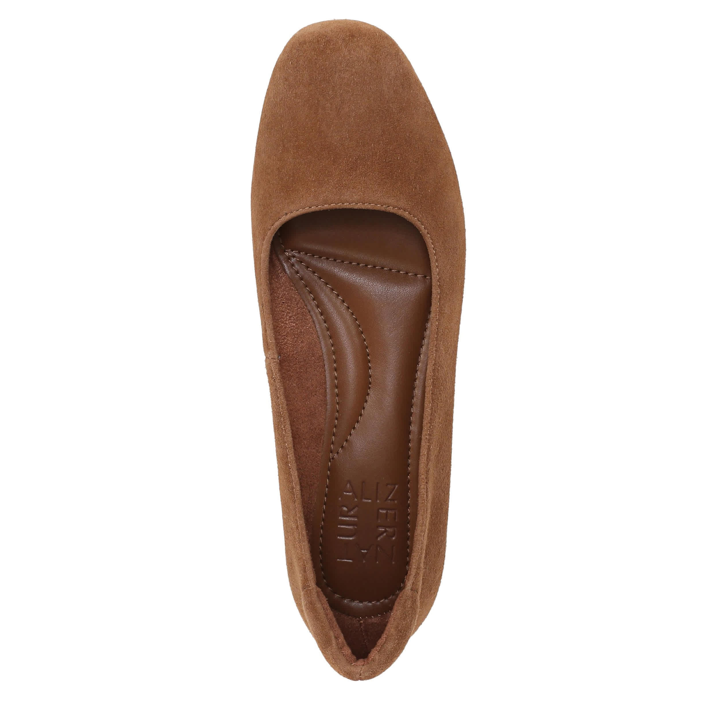 NATURALIZER-WOMENS KELLY BALLET FLAT-CHESTNUT & 