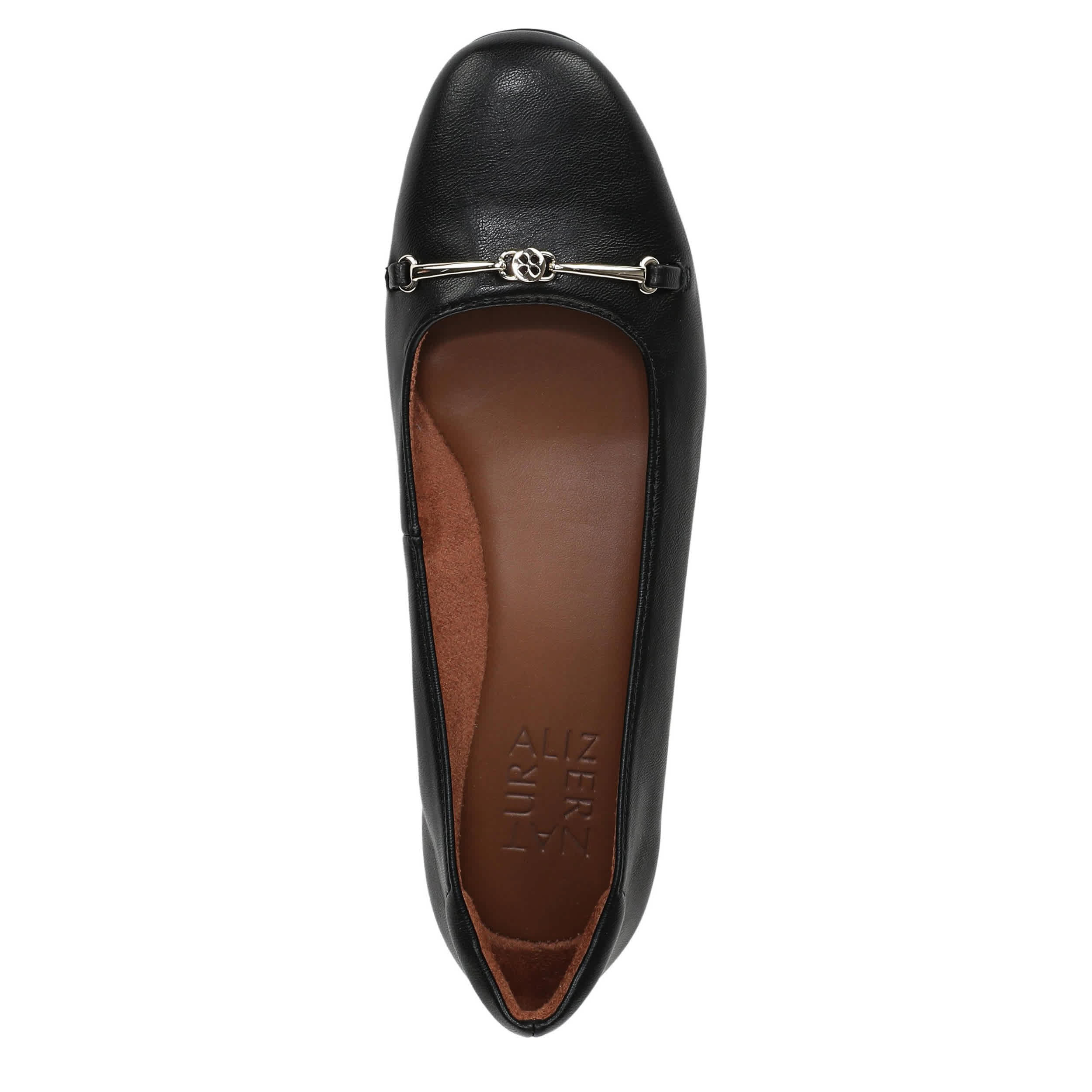 NATURALIZER-WOMENS KENDALL FLAT-BLACK & 
