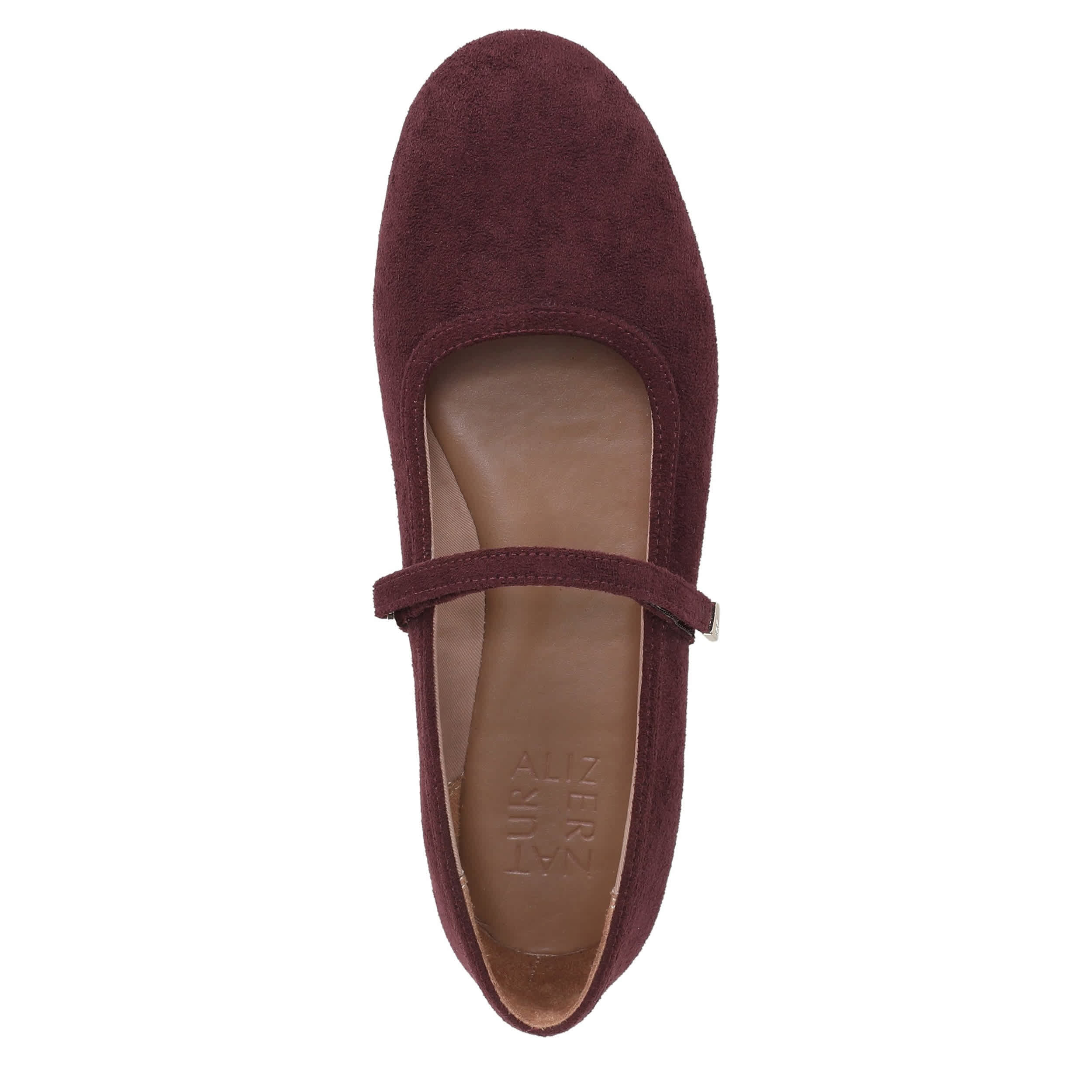 NATURALIZER-WOMENS ASHANTI FLAT-BURGUNDY & 