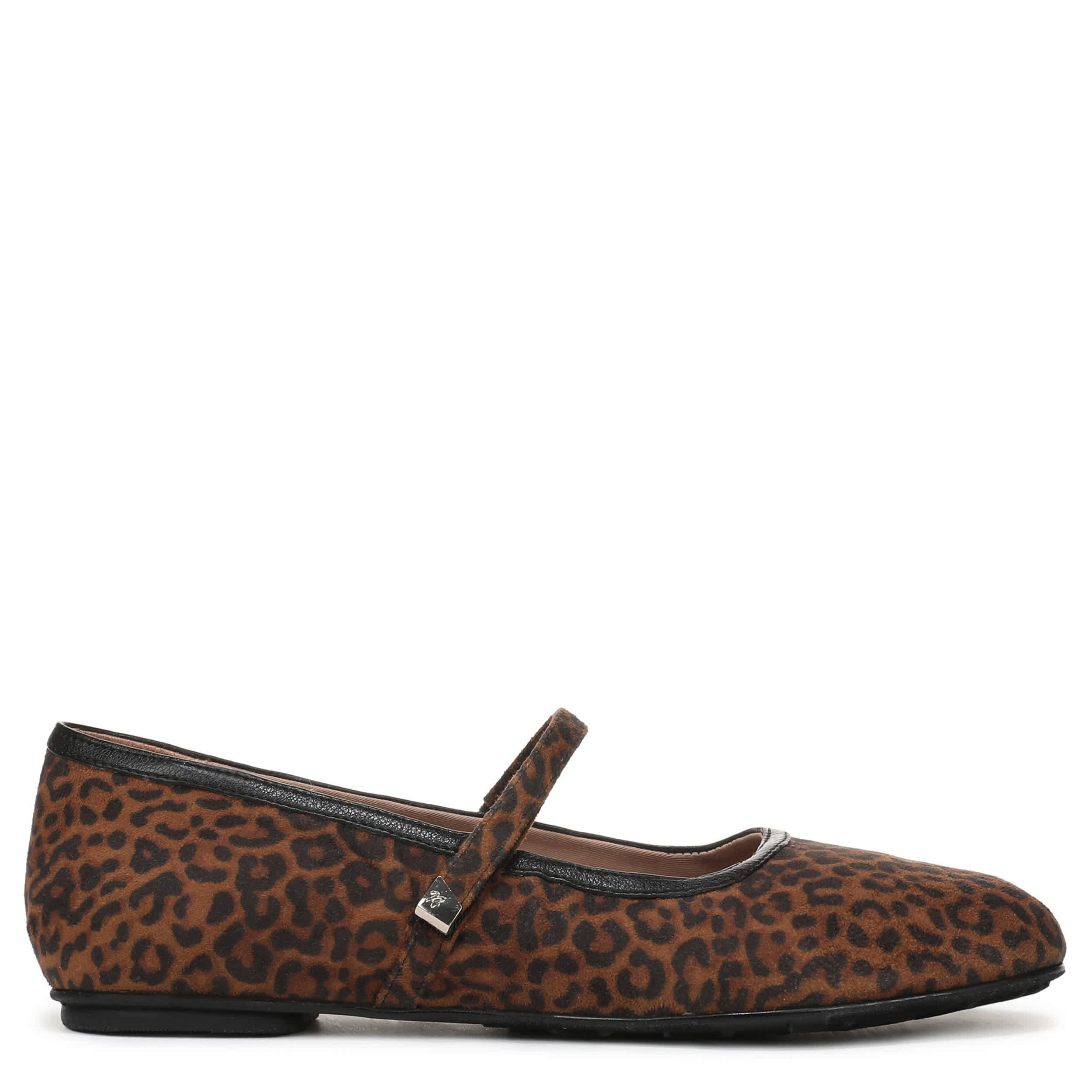 NATURALIZER-WOMENS ASHANTI FLAT-BROWN & LEOPARD