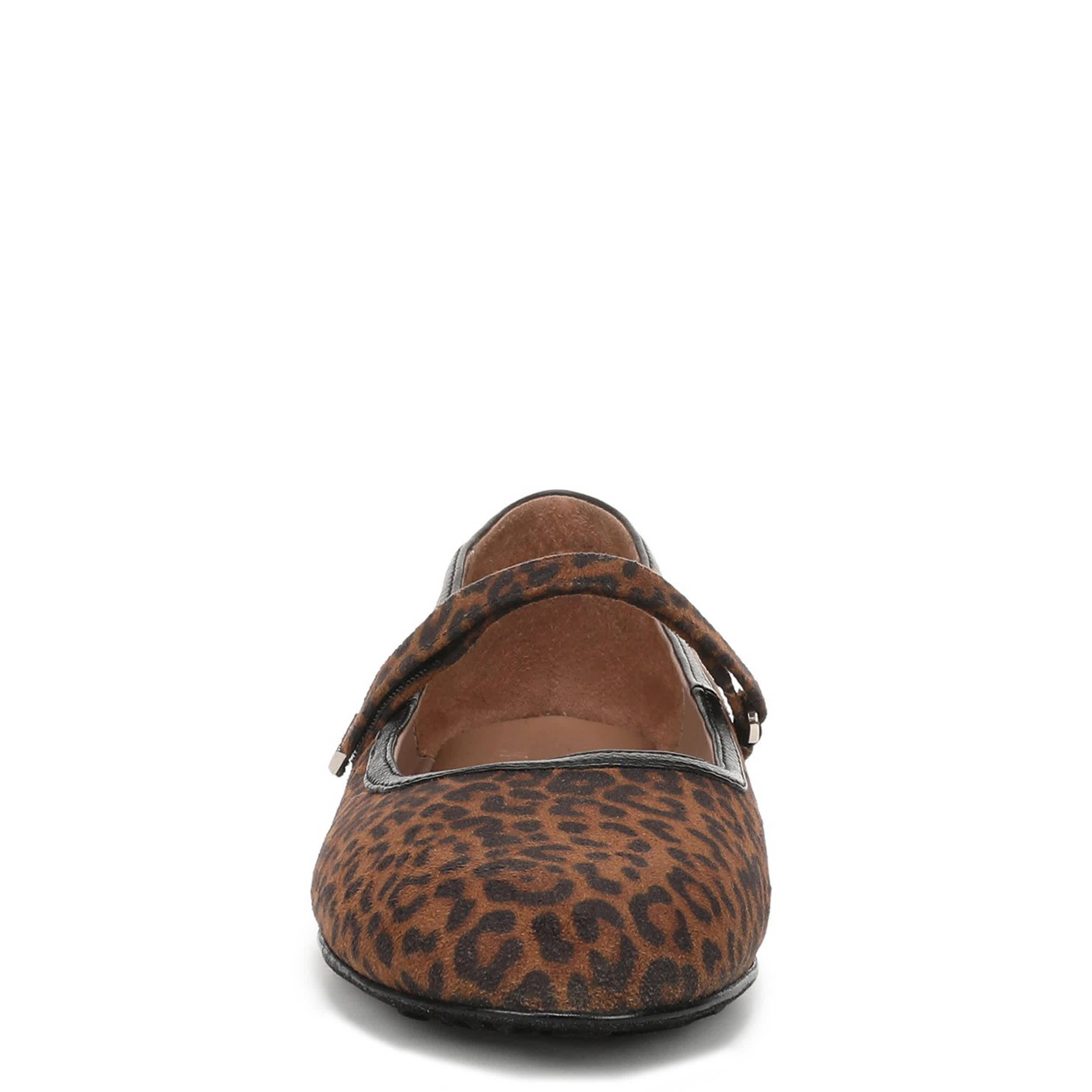 NATURALIZER-WOMENS ASHANTI FLAT-BROWN & LEOPARD
