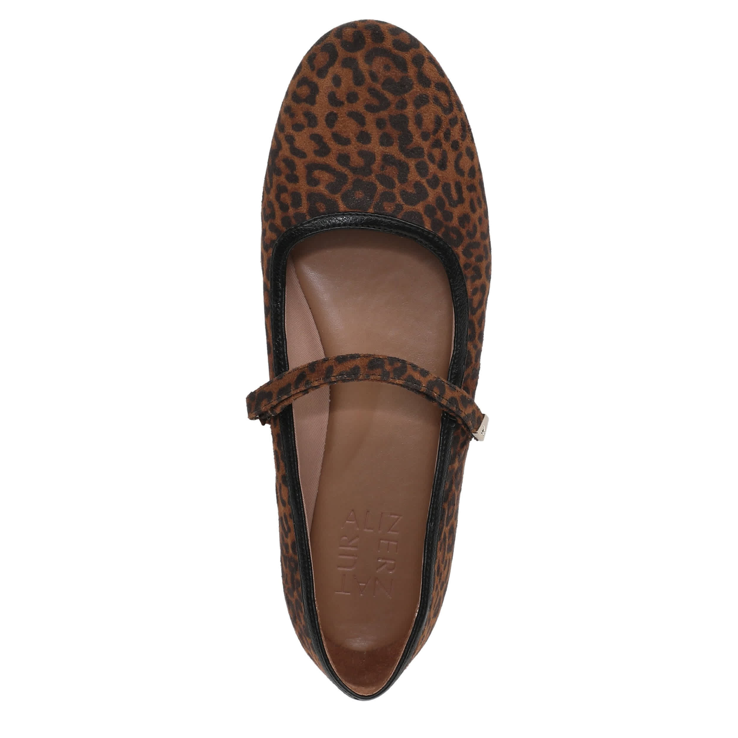 NATURALIZER-WOMENS ASHANTI FLAT-BROWN & LEOPARD