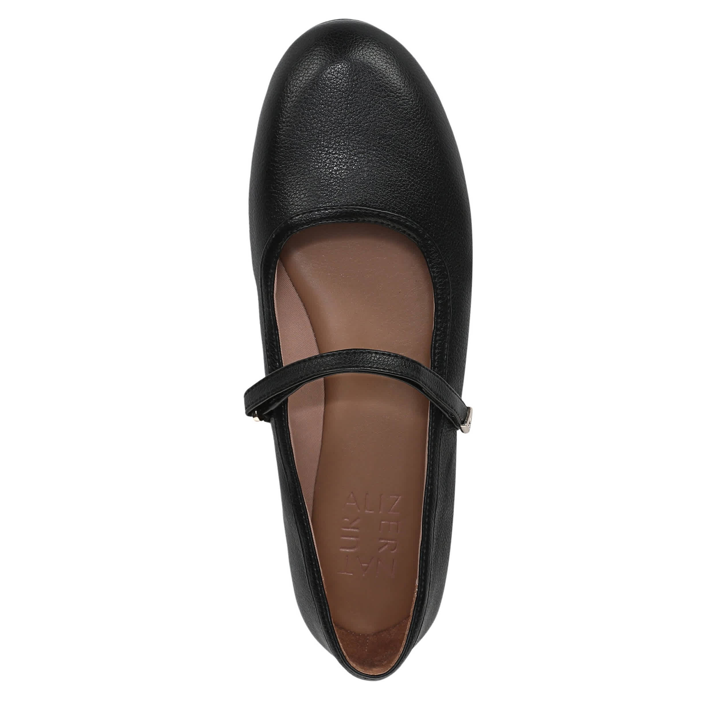 NATURALIZER-WOMENS ASHANTI FLAT-BLACK & 