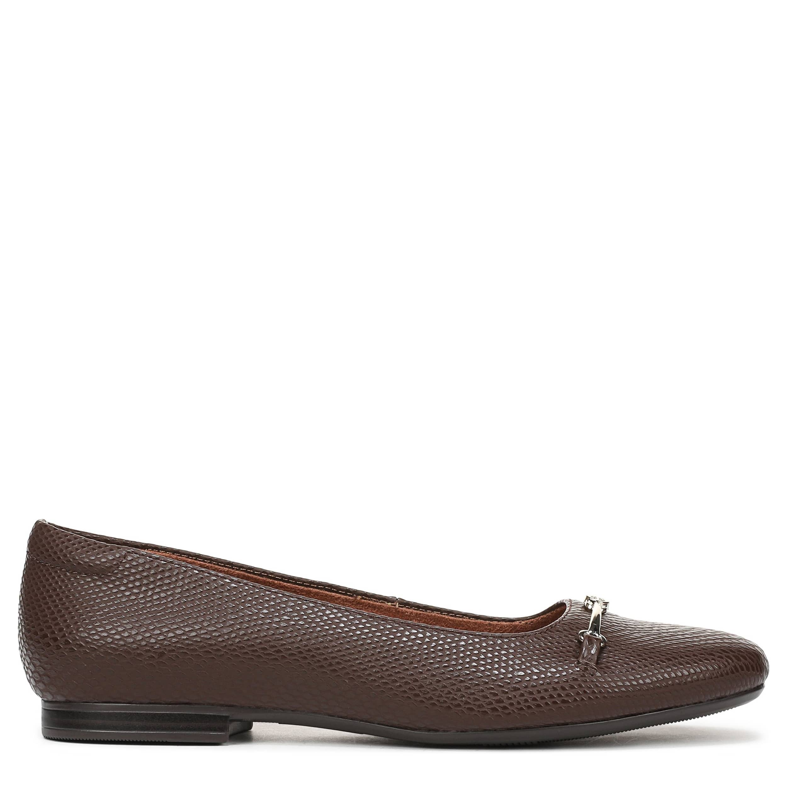 NATURALIZER-WOMENS KENDALL FLAT-CHOCOLATE & 