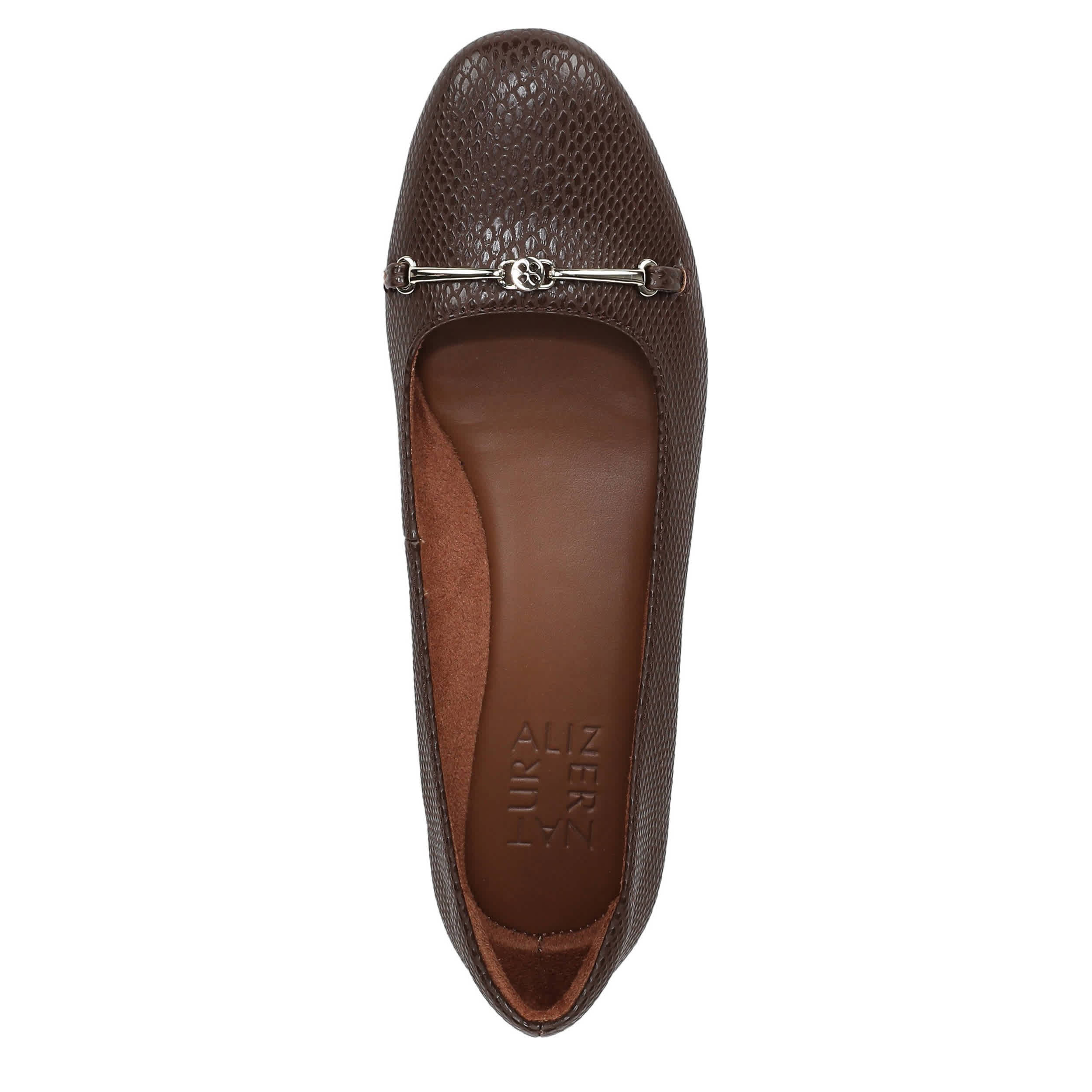 NATURALIZER-WOMENS KENDALL FLAT-CHOCOLATE & 