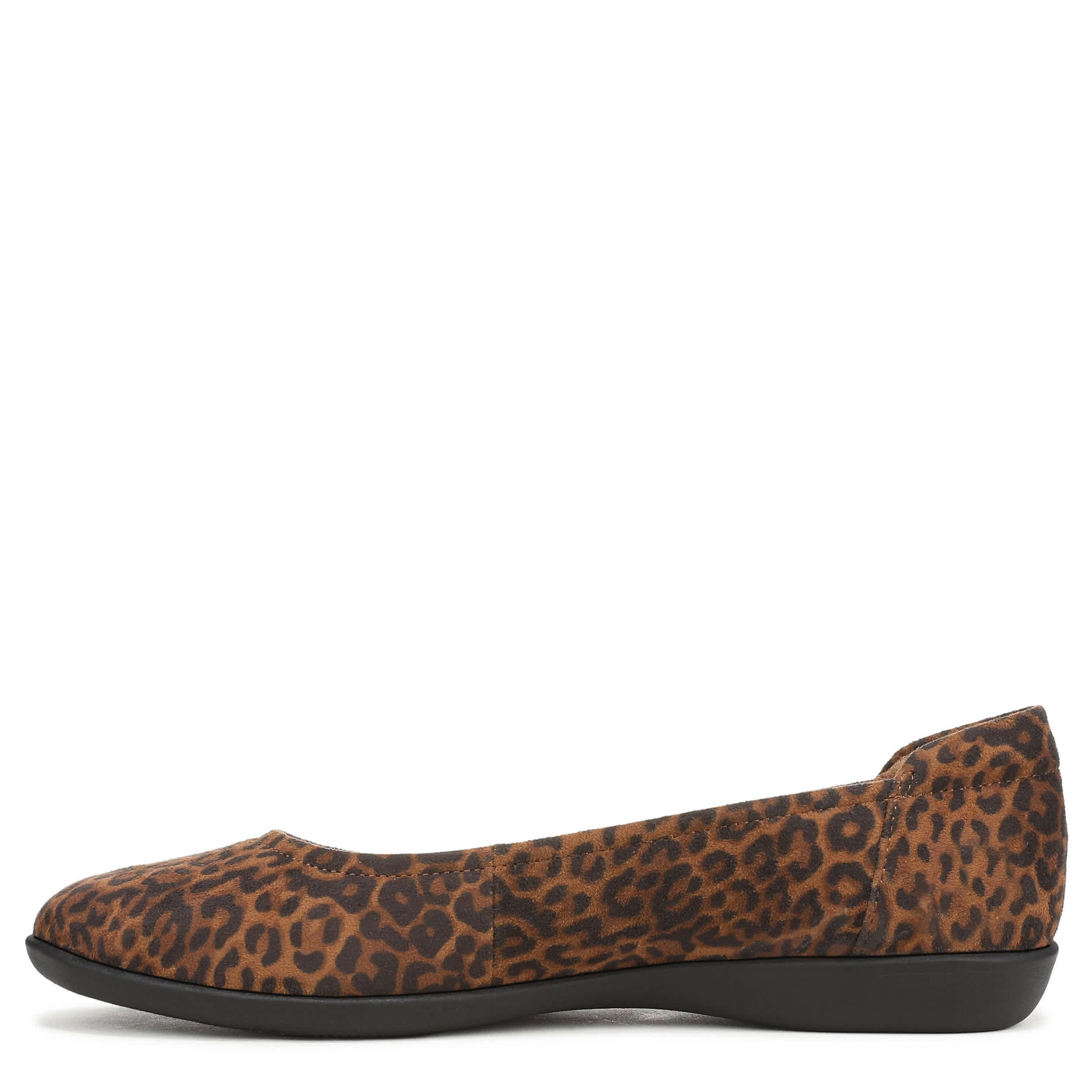 NATURALIZER-WOMENS FLEXY FLAT-BROWN & LEOPARD