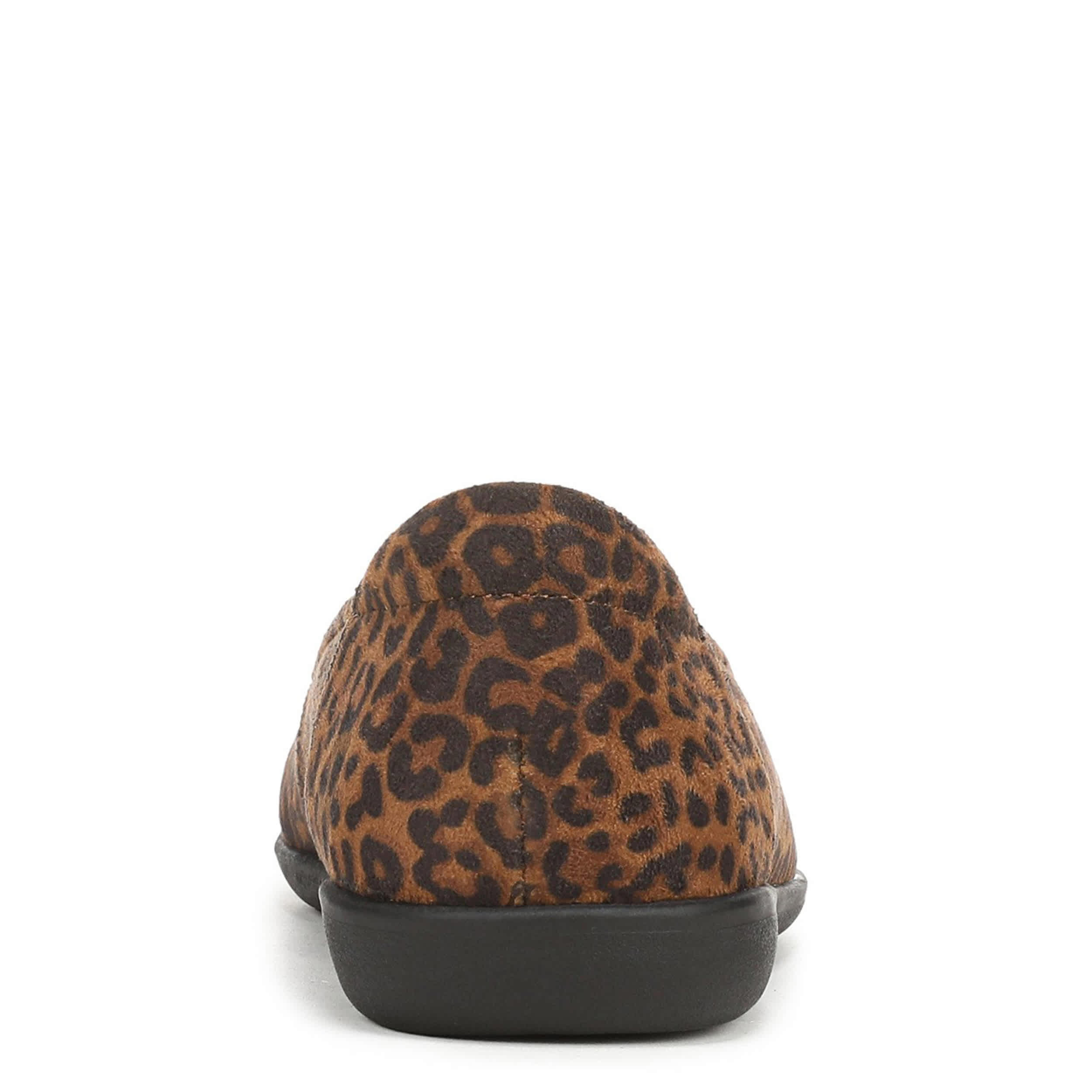 NATURALIZER-WOMENS FLEXY FLAT-BROWN & LEOPARD