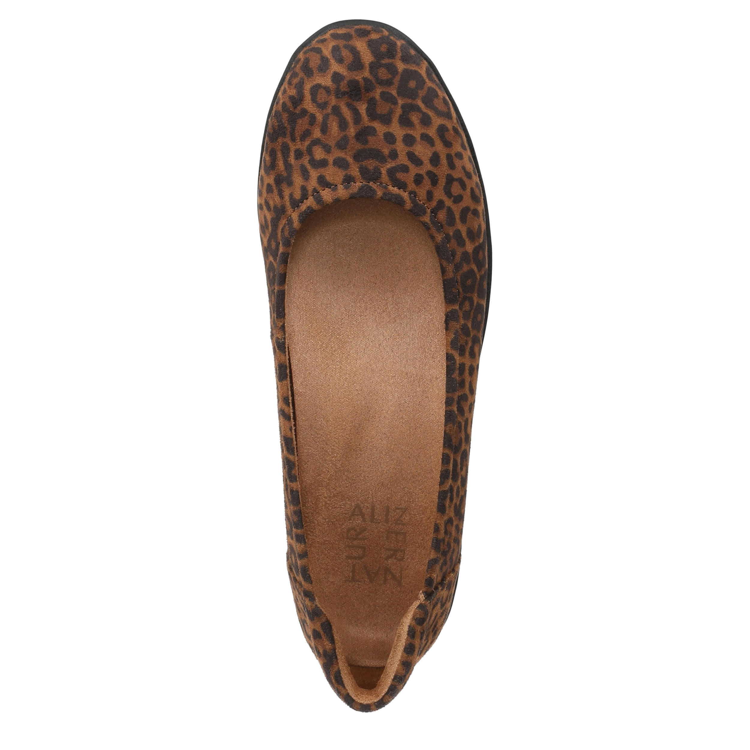 NATURALIZER-WOMENS FLEXY FLAT-BROWN & LEOPARD