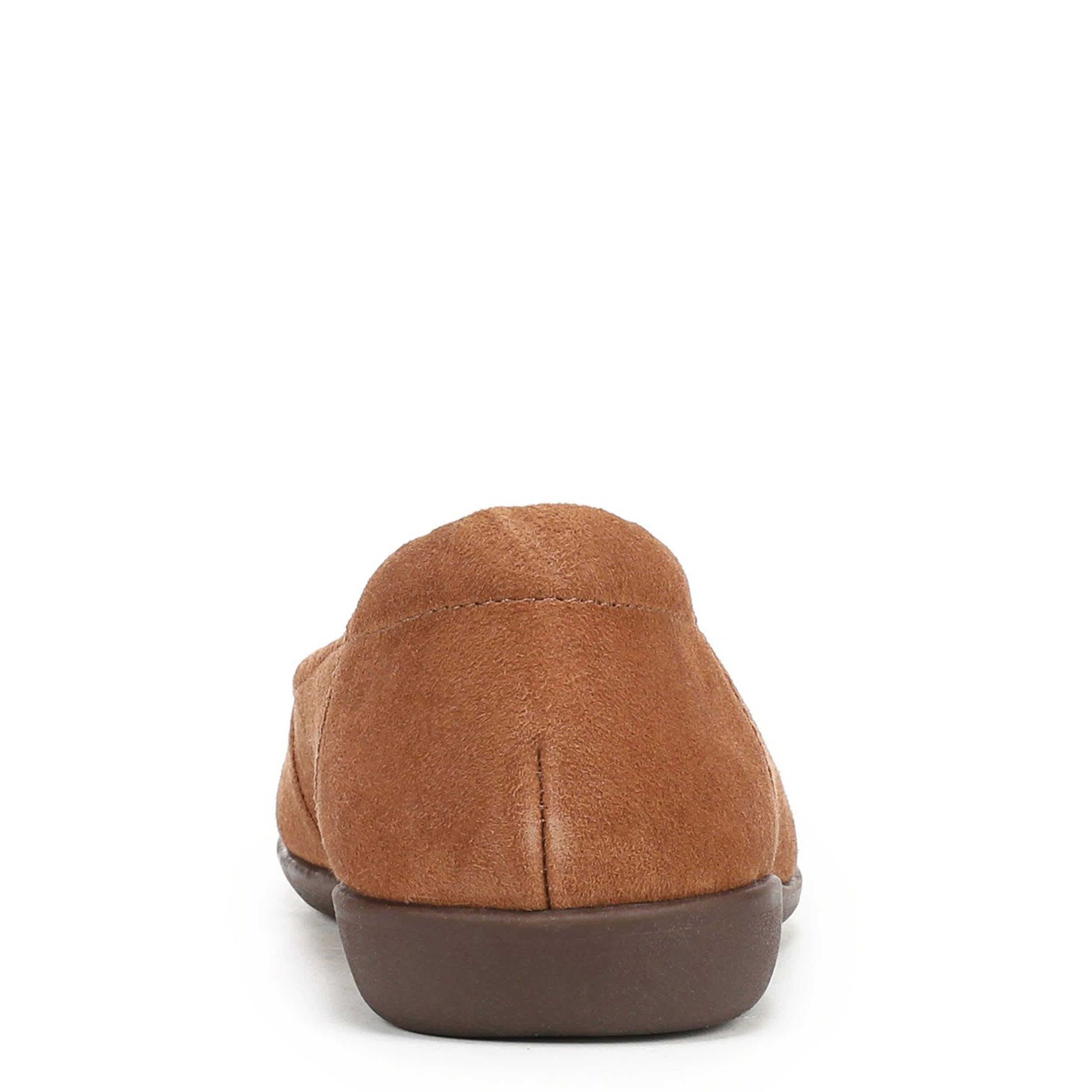 NATURALIZER-WOMENS FLEXY FLAT-CHESTNUT & 