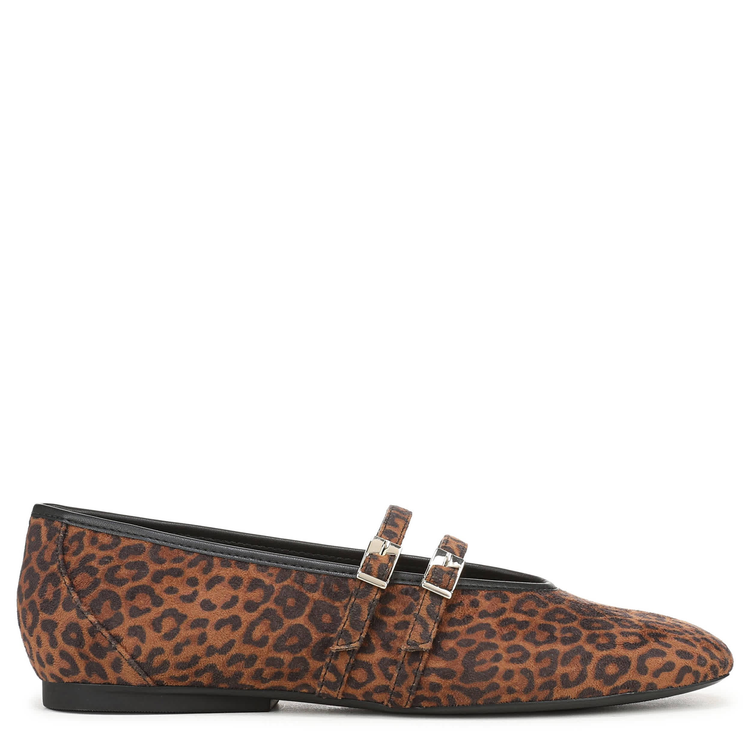 NATURALIZER-WOMENS CRISTA2 FLAT-BROWN & LEOPARD