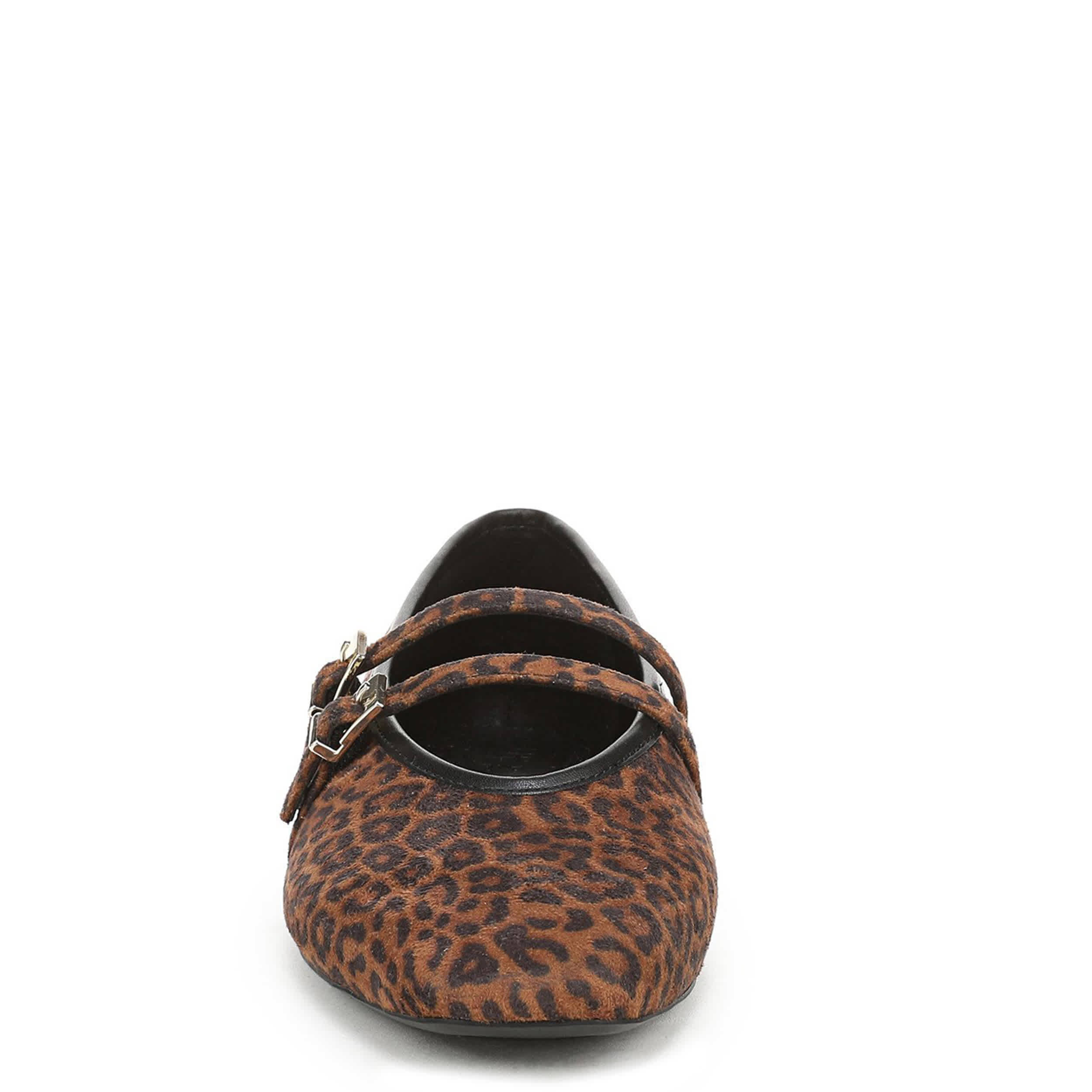NATURALIZER-WOMENS CRISTA2 FLAT-BROWN & LEOPARD
