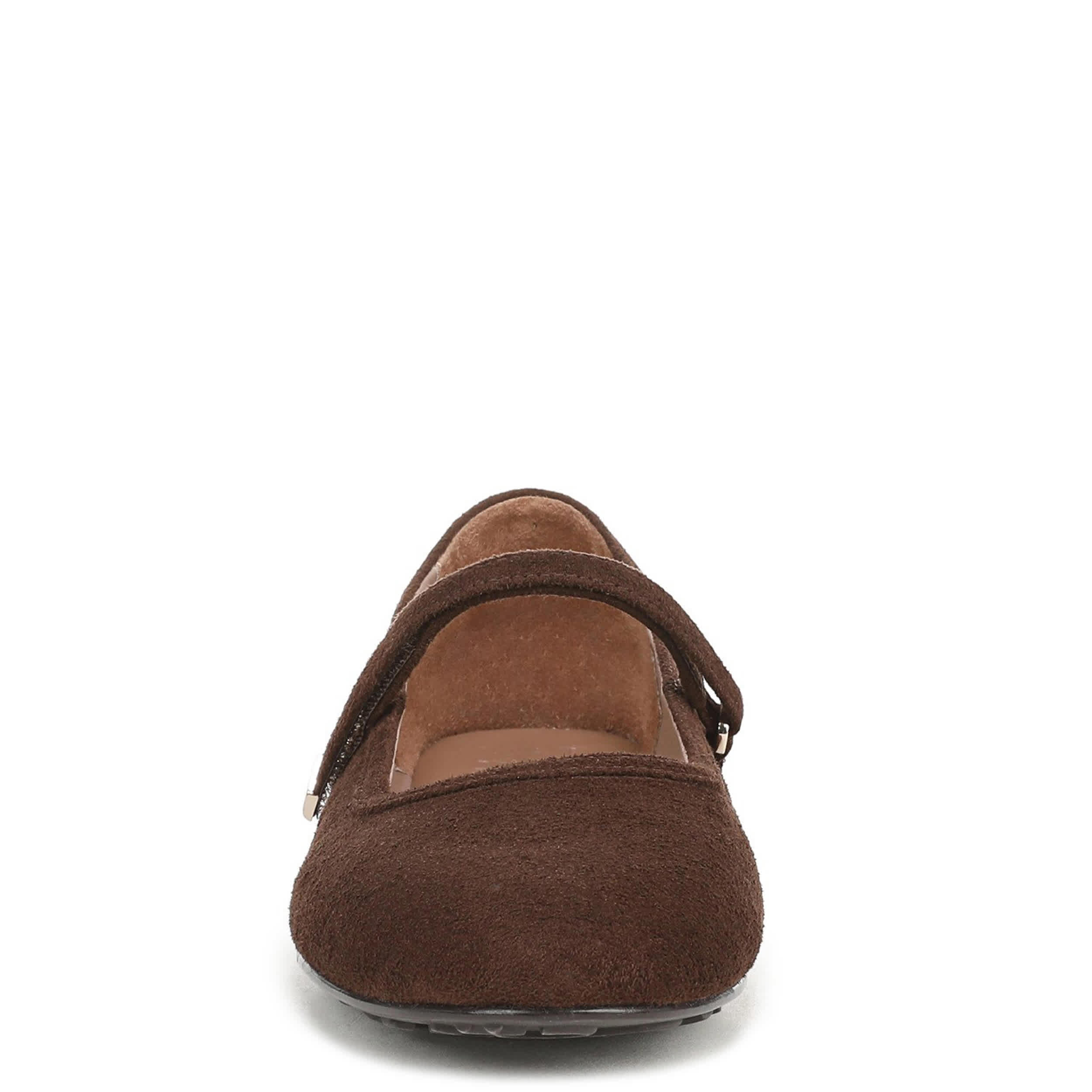 NATURALIZER-WOMENS ASHANTI FLAT-DARK BROWN & 