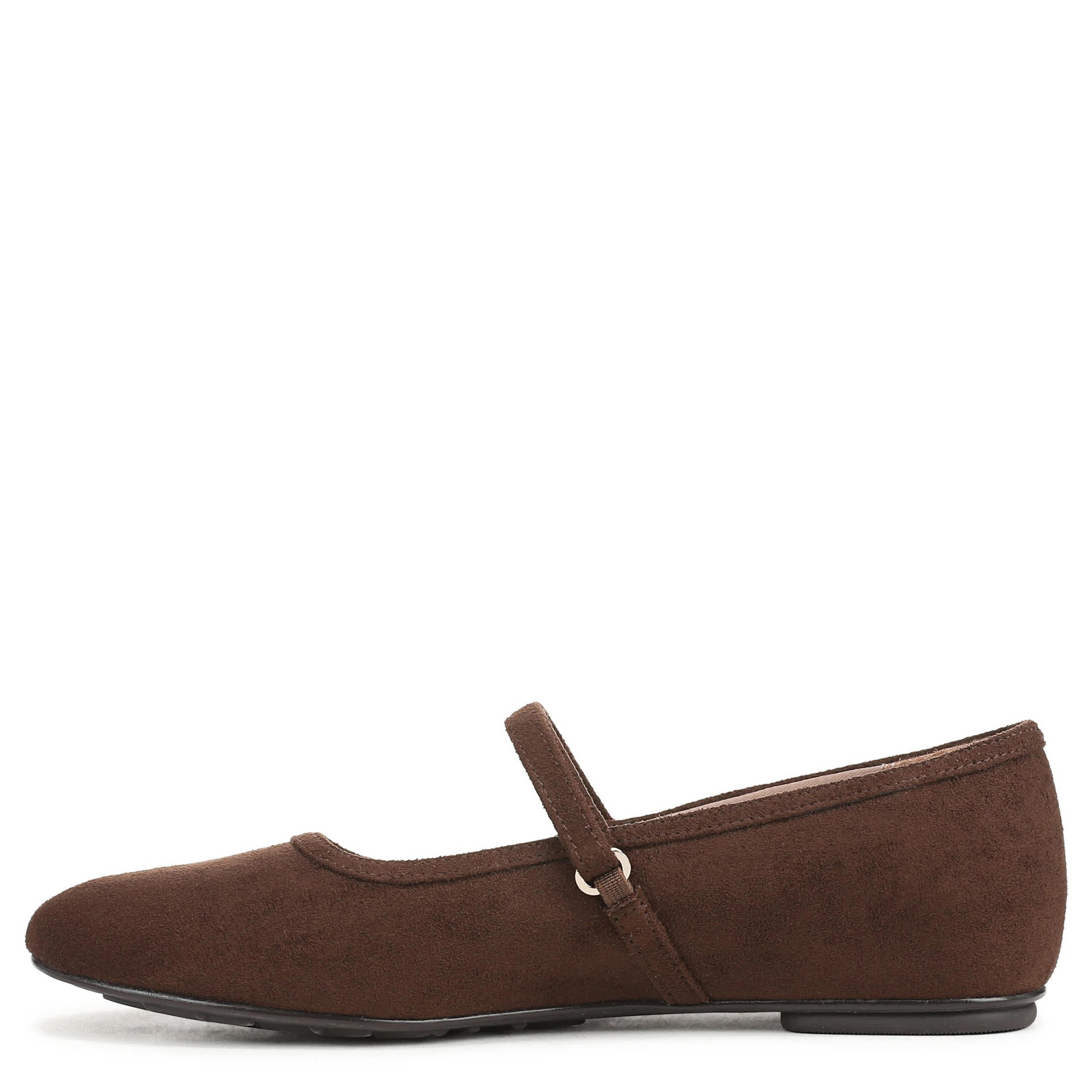 NATURALIZER-WOMENS ASHANTI FLAT-DARK BROWN & 