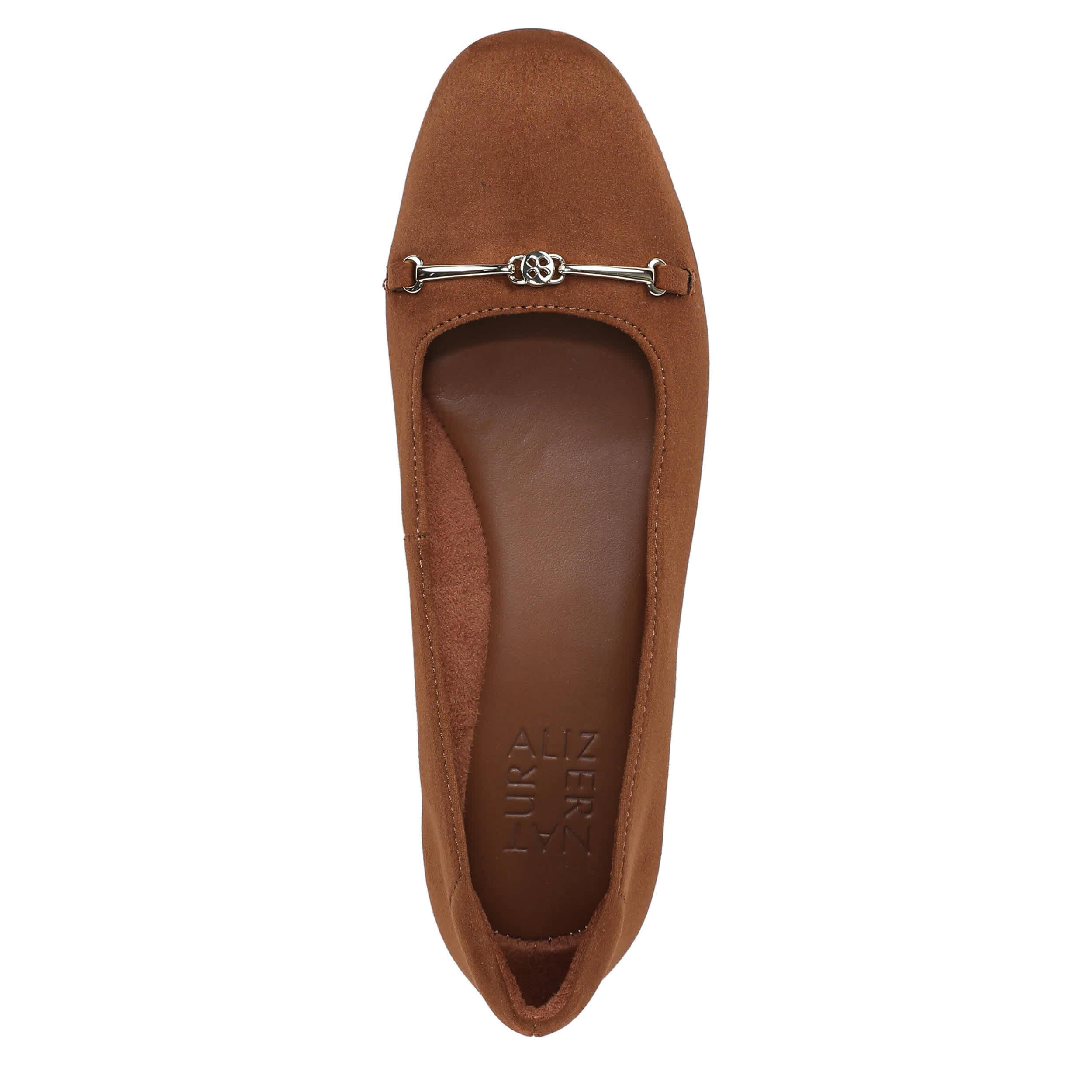 NATURALIZER-WOMENS KENDALL FLAT-CHESTNUT & 